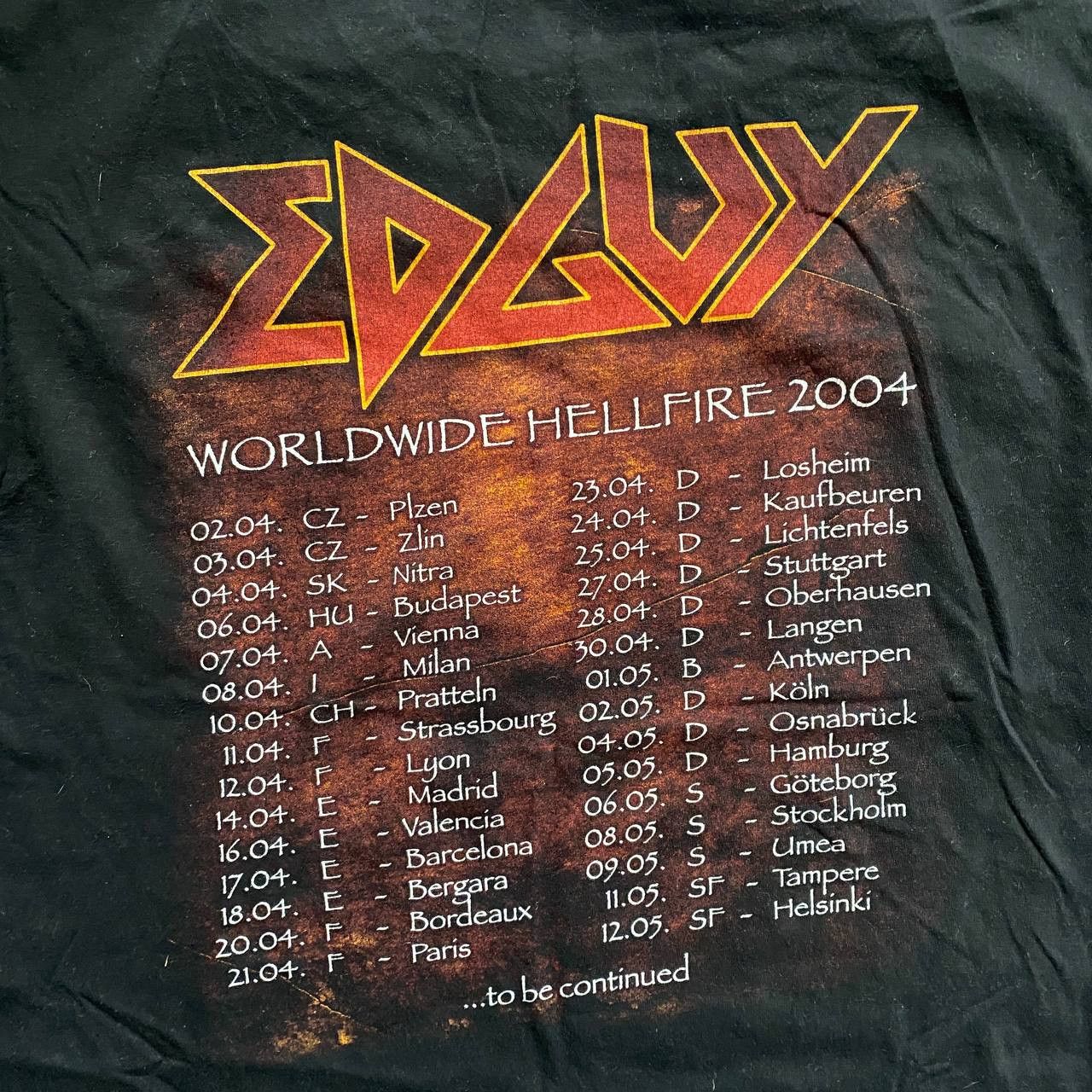 Band Tees VINTAGE Y2K EDGUY METAL AMAZING TOUR BAND TEE 13 Size US XL / EU 56 / 4 - 3 Thumbnail