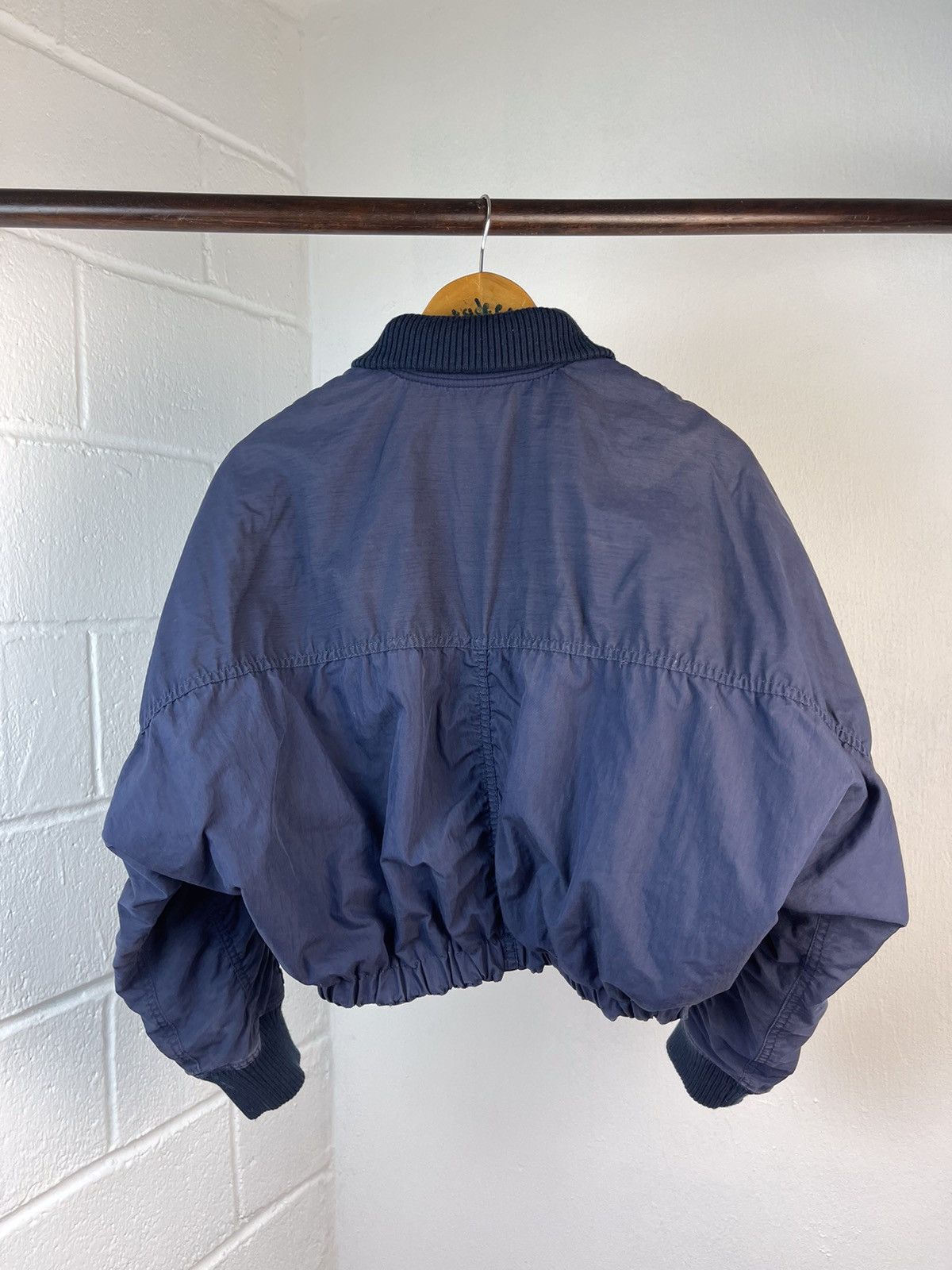 Issey Miyake × Tsumori Chisato 90s ISSEY MIYAKE CROPED REVERSIBLE BOMBER JACKET Size US L / EU 52-54 / 3 - 19 Thumbnail