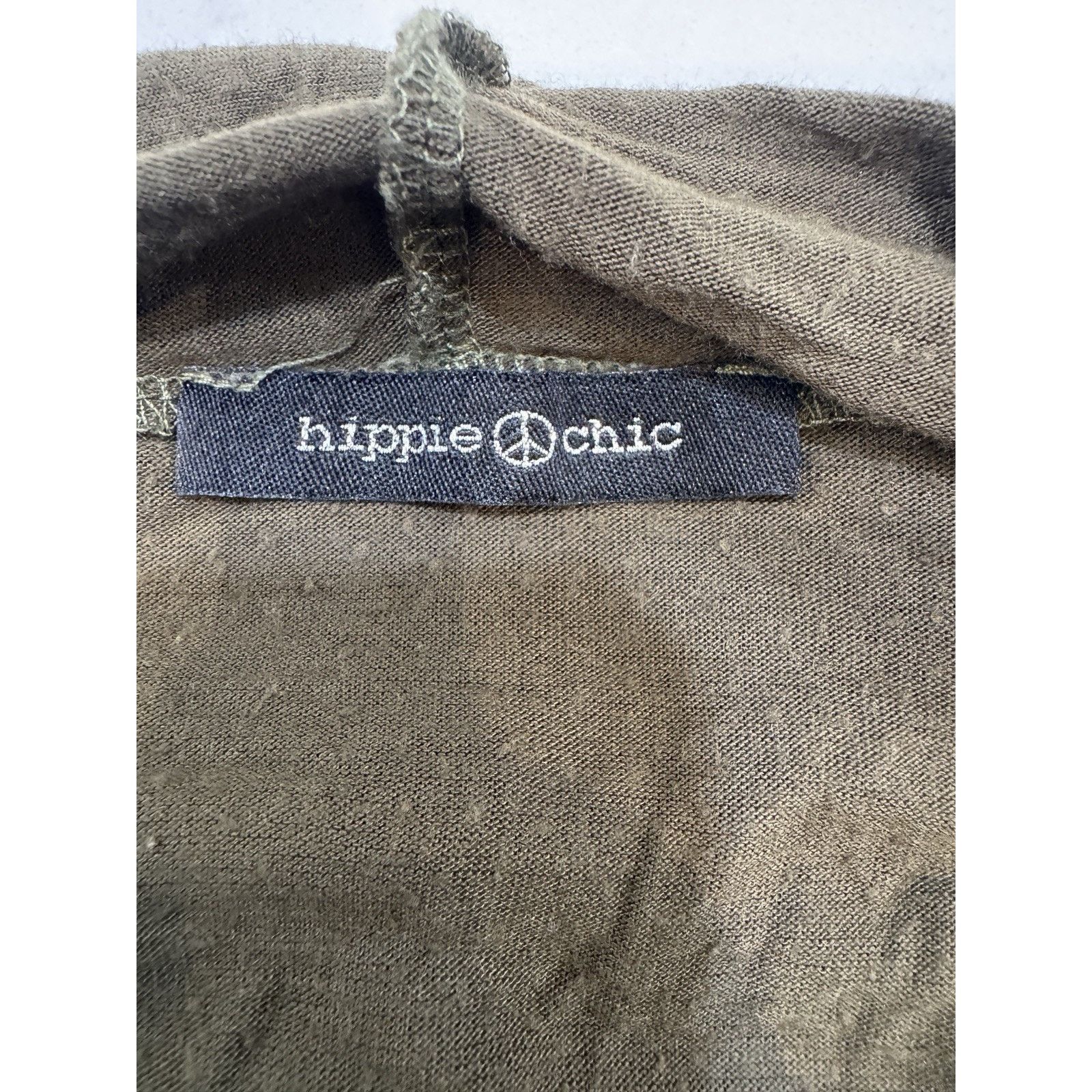 Other Hippie Chic Olive Green Lightweight Hoodie Top Womens Medium Size M / US 6-8 / IT 42-44 - 7 Thumbnail