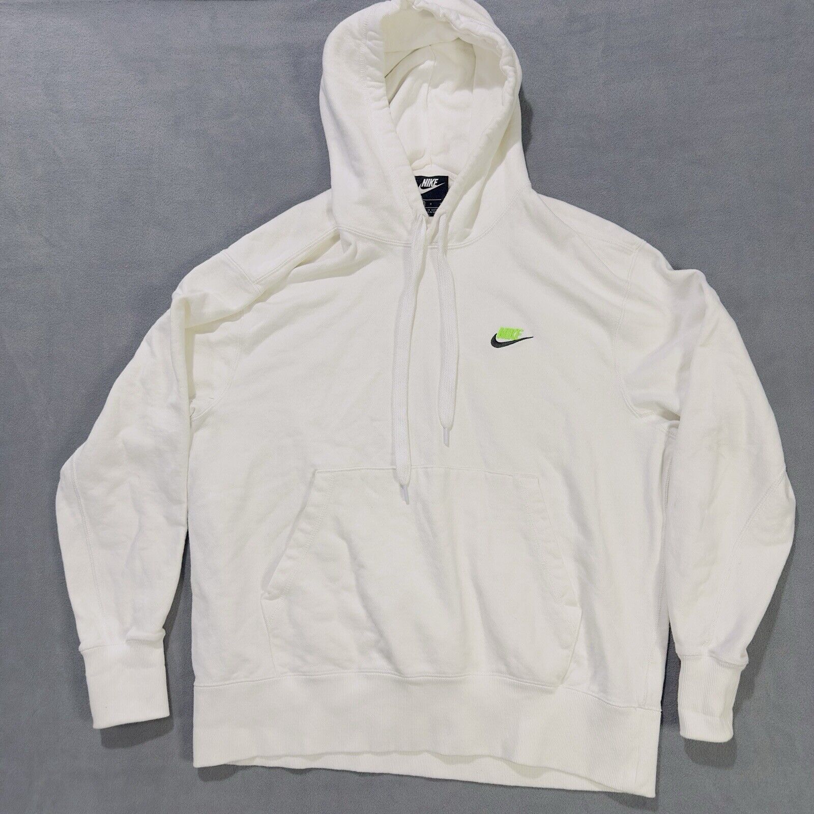 Nike Nike Hoodie French Terry White Hooded Sweatshirt Men’s Large Size US L / EU 52-54 / 3 - 1 Thumbnail