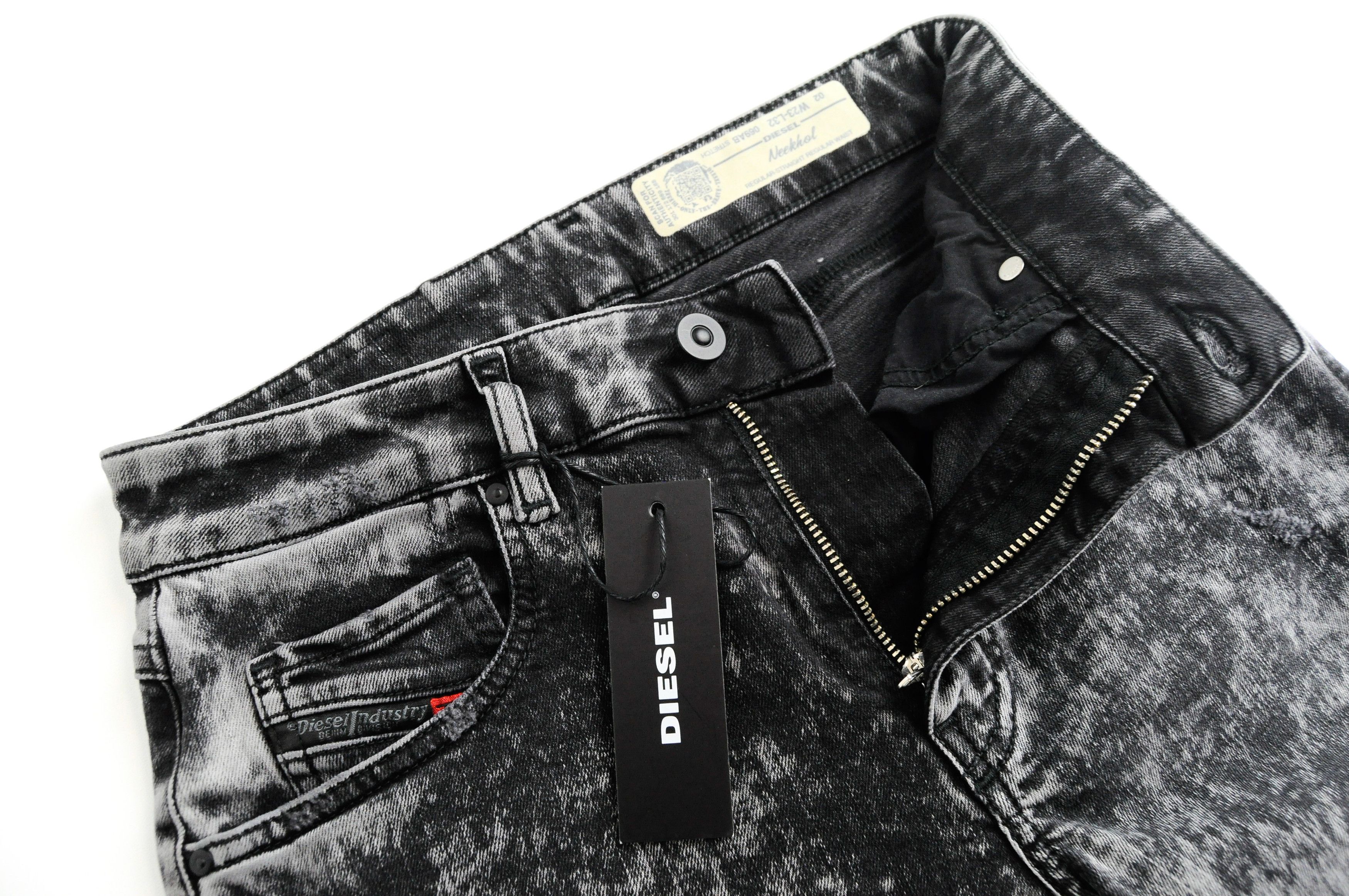Diesel NEEKHOL 069AB W23/L32 Stone Washed Ripped Denim 54989 Size 23" - 4 Thumbnail
