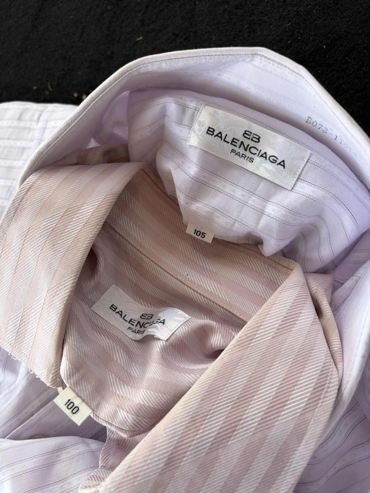 Balenciaga Balenciaga double layered vintage shirt button Size US L / EU 52-54 / 3 - 6 Thumbnail