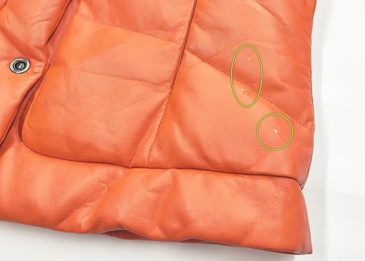 Leather YH KIM lamb skin orange leather puffer jacket Size M / US 6-8 / IT 42-44 - 10 Thumbnail