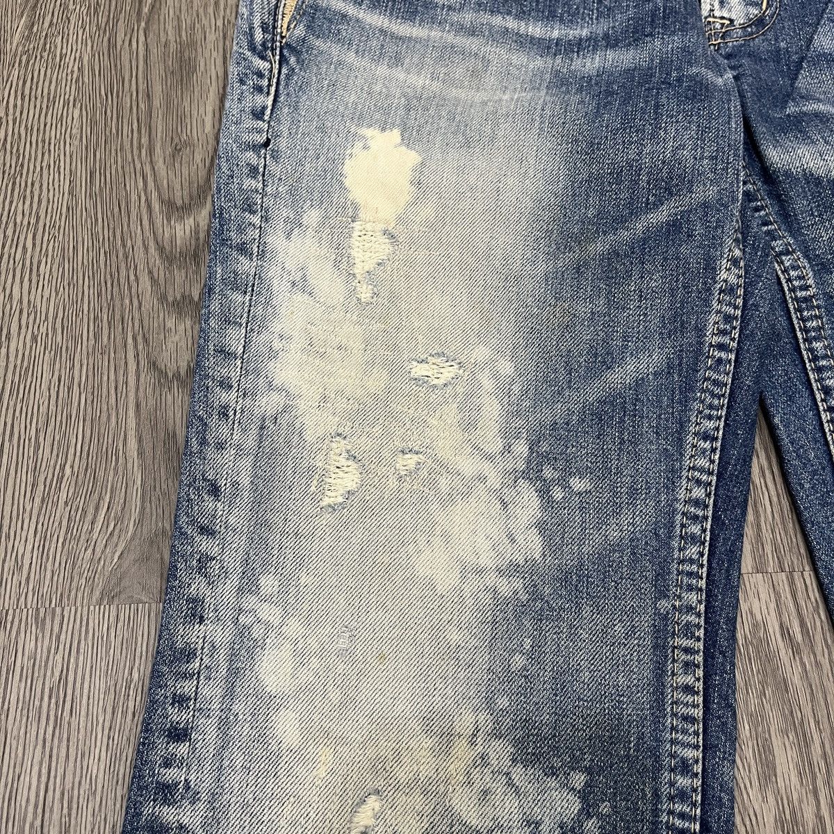 If Six Was Nine Antgauge Platinum - Acid Wash Distressed Denim Lgb Style Size US 28 / EU 44 - 8 Thumbnail