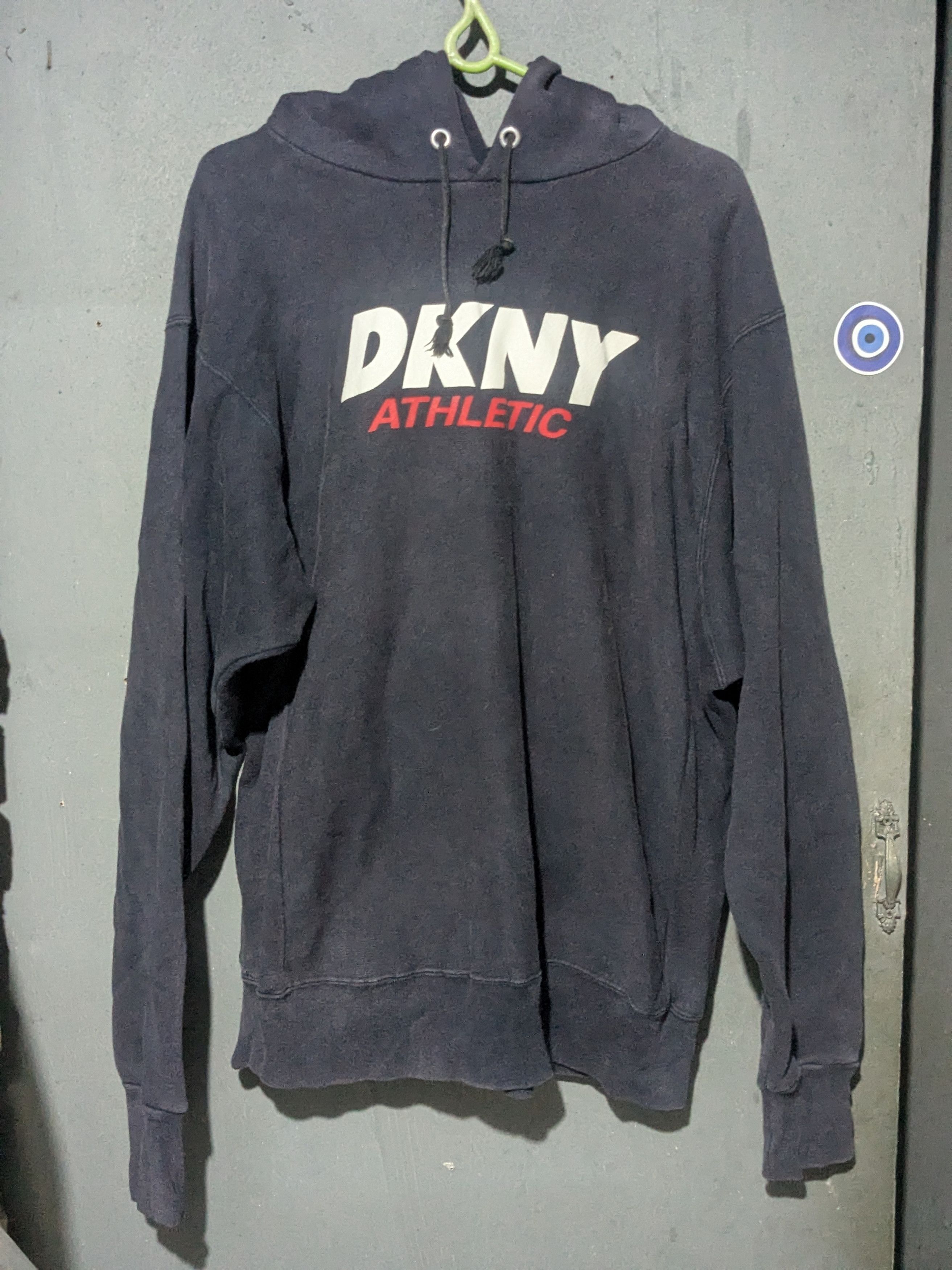 DKNY dkny hoodie pullover black size large made in USA vintage Size US L / EU 52-54 / 3 - 1 Thumbnail