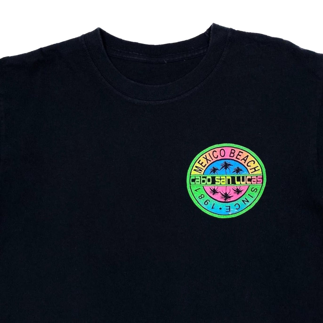 Other MEXICO BEACH Cabo San Lucas Souvenir Spellout Graphic T-Shirt Black Medium Mens Early 00’s Size US M / EU 48-50 / 2 - 3 Thumbnail