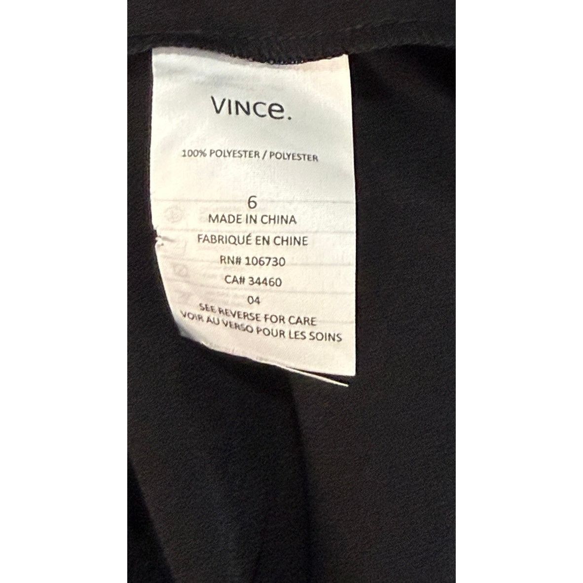 Vince Vince Women's Black Long Sleeve Jumpsuit Size 6 Formal Size 28" / US 6 / IT 42 - 6 Thumbnail