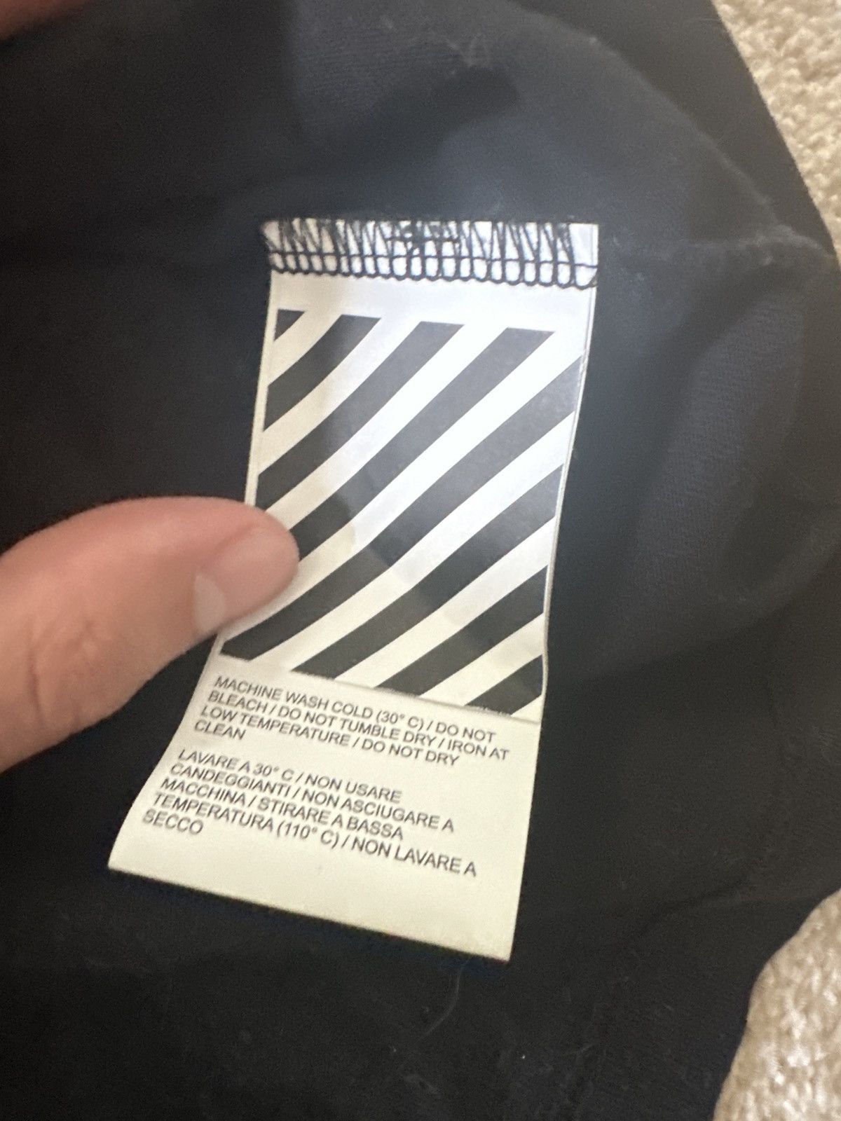 Off-White Off-White Virgil Alboh Spring-Summer 2019 Black Long Sleeve Size US M / EU 48-50 / 2 - 4 Thumbnail