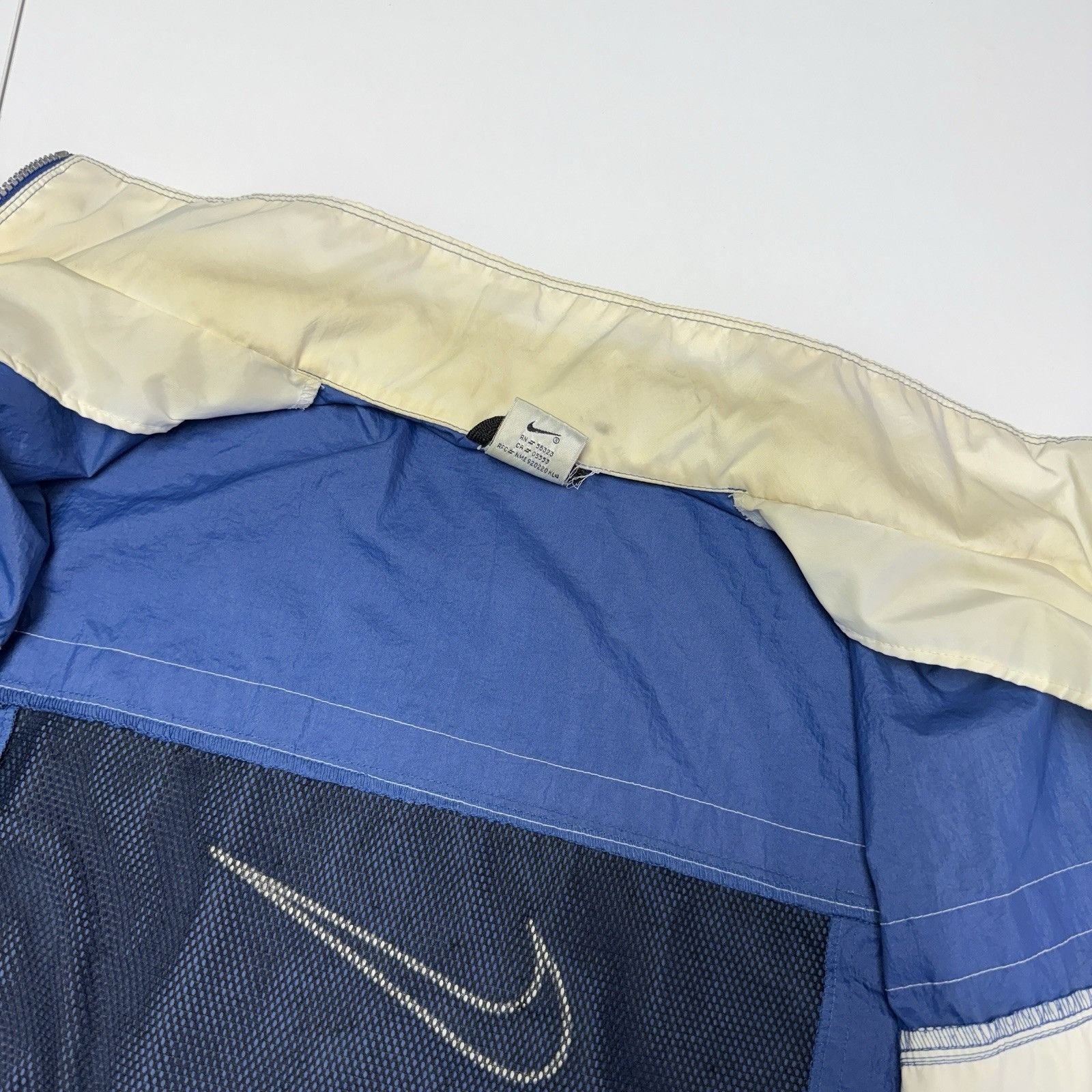 Nike Vintage 90s Nike Windbreaker Jacket Mens Large Blue Full Zip Size US L / EU 52-54 / 3 - 10 Thumbnail