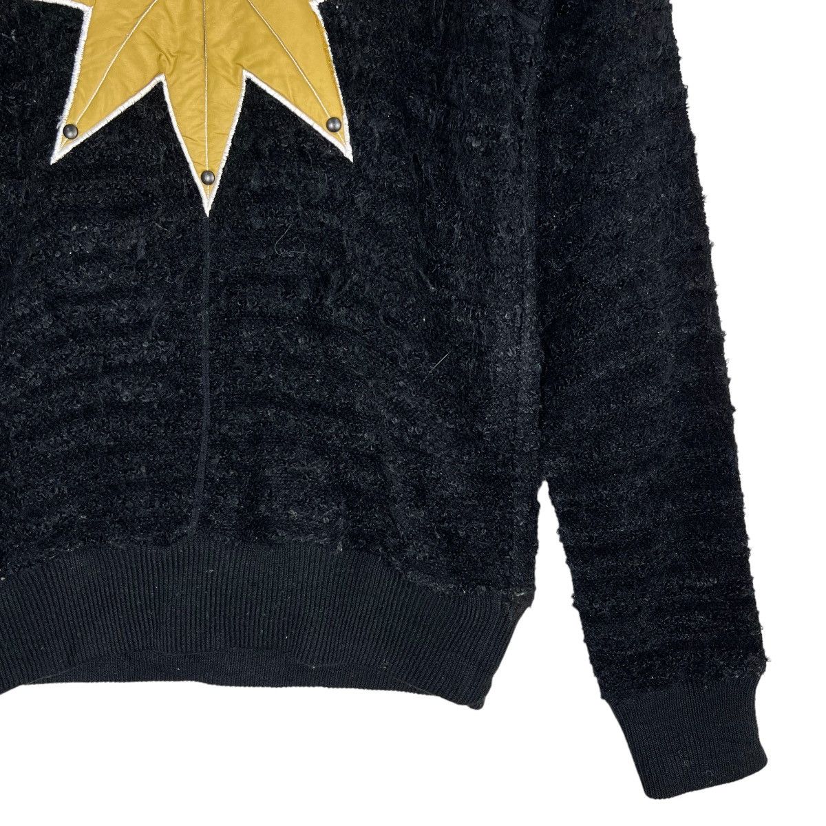 Aran Isles Knitwear × Japanese Brand 🔥 DI MAGGIO MIXED DOUBLE KNIT MOHAIR JUMPER Size US L / EU 52-54 / 3 - 8 Thumbnail