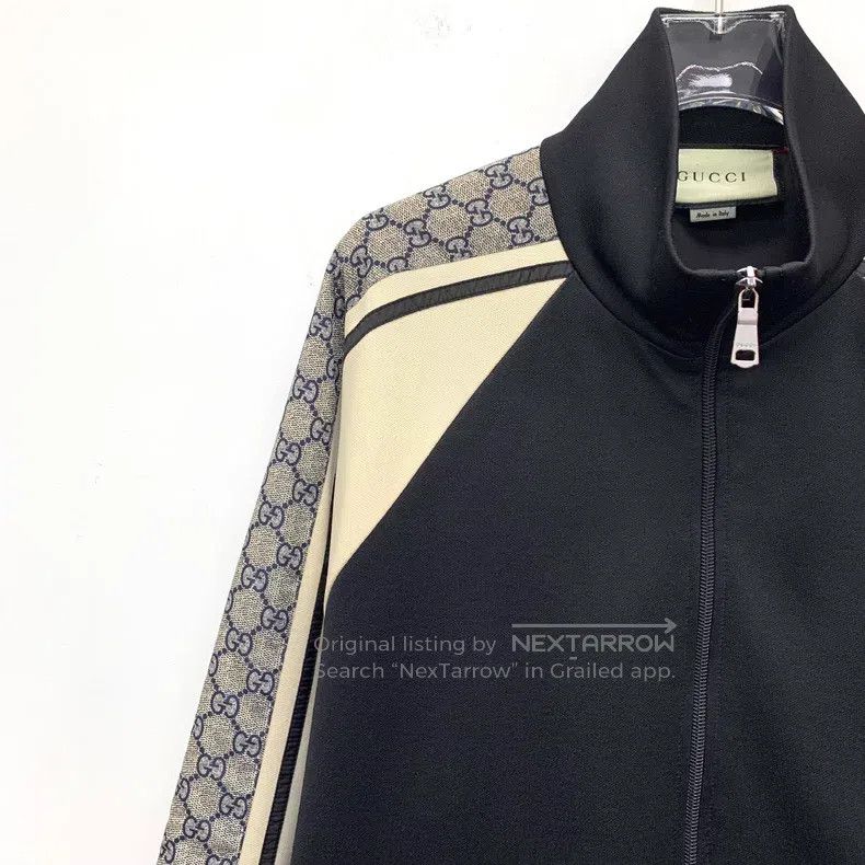 Gucci Gucci Black striped side logo stand-up collar zipper long- Size US M / EU 48-50 / 2 - 3 Thumbnail