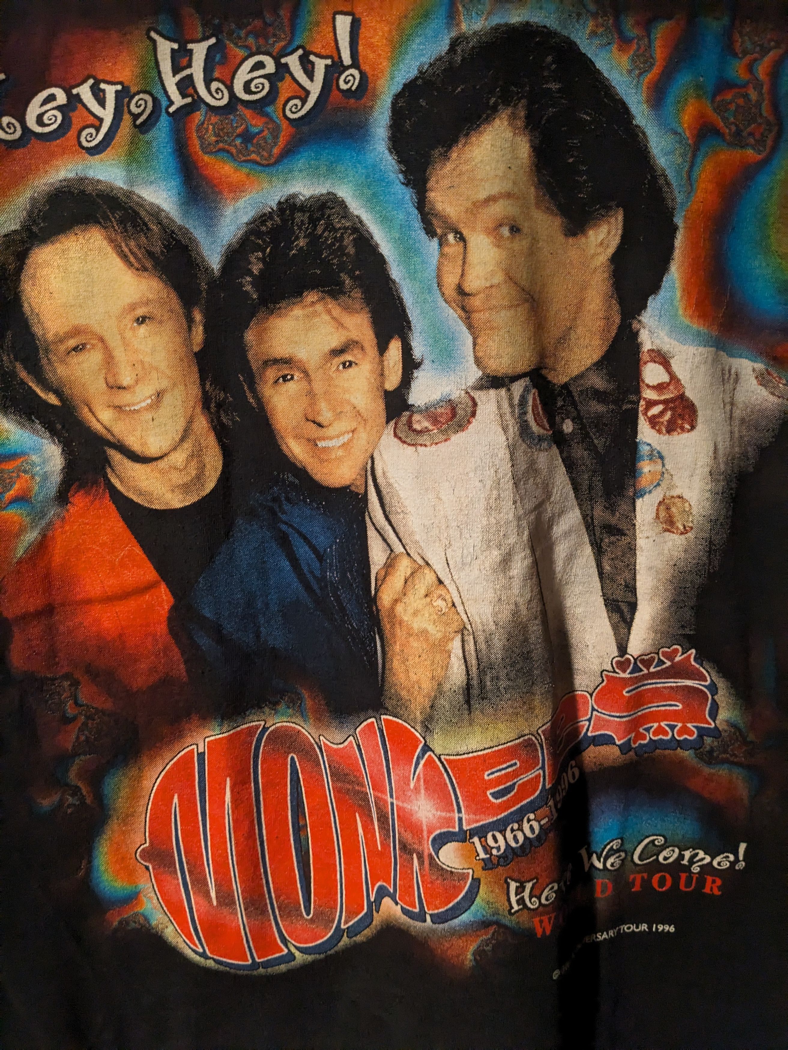Band Tees × Vintage Vintage 1996 Monkees World Tour Here we Come Large T-Shirt Size US L / EU 52-54 / 3 - 2 Thumbnail