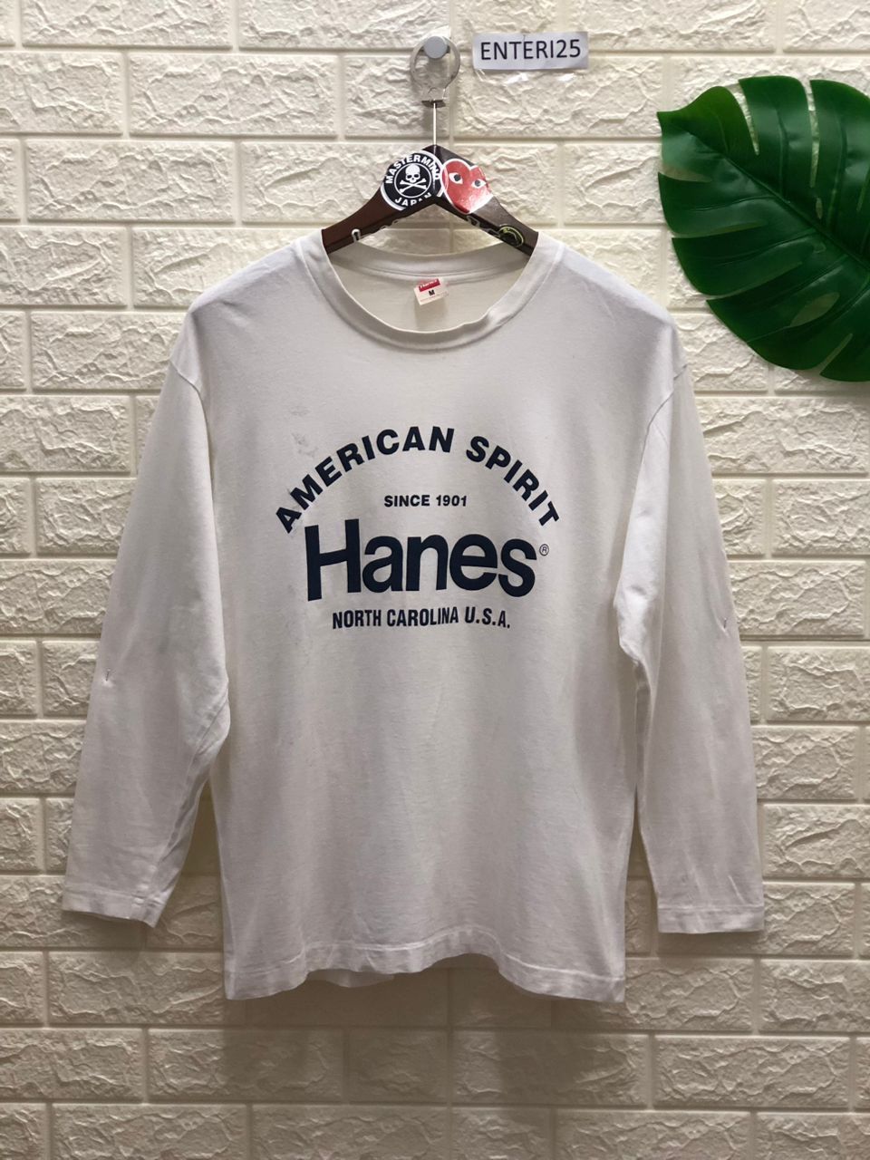 Vintage 🔥Vintage Deals🔥 Sweatshirt Hanes Spellout -Big Logo Size US M / EU 48-50 / 2 - 1 Thumbnail