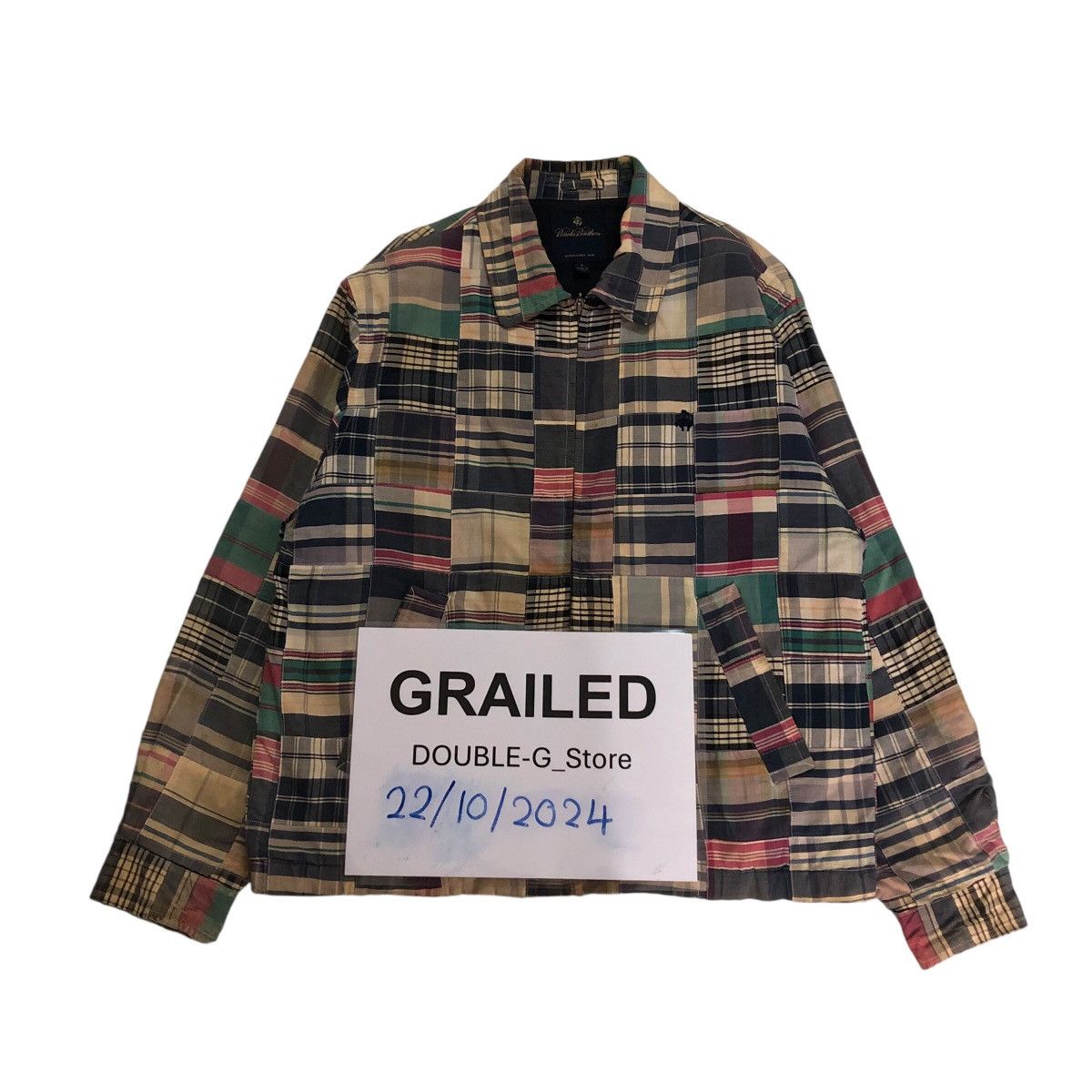 Japanese Brand 📌Vintage Bomber Jacket Patch Work Design Brooks Brother Size US S / EU 44-46 / 1 - 1 Thumbnail