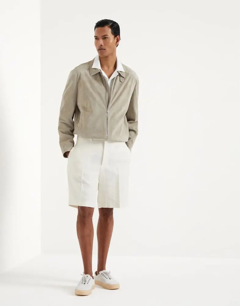 Brunello Cucinelli o1w1db10925 Bermuda Short in White Size US 38 / EU 54 - 3 Thumbnail