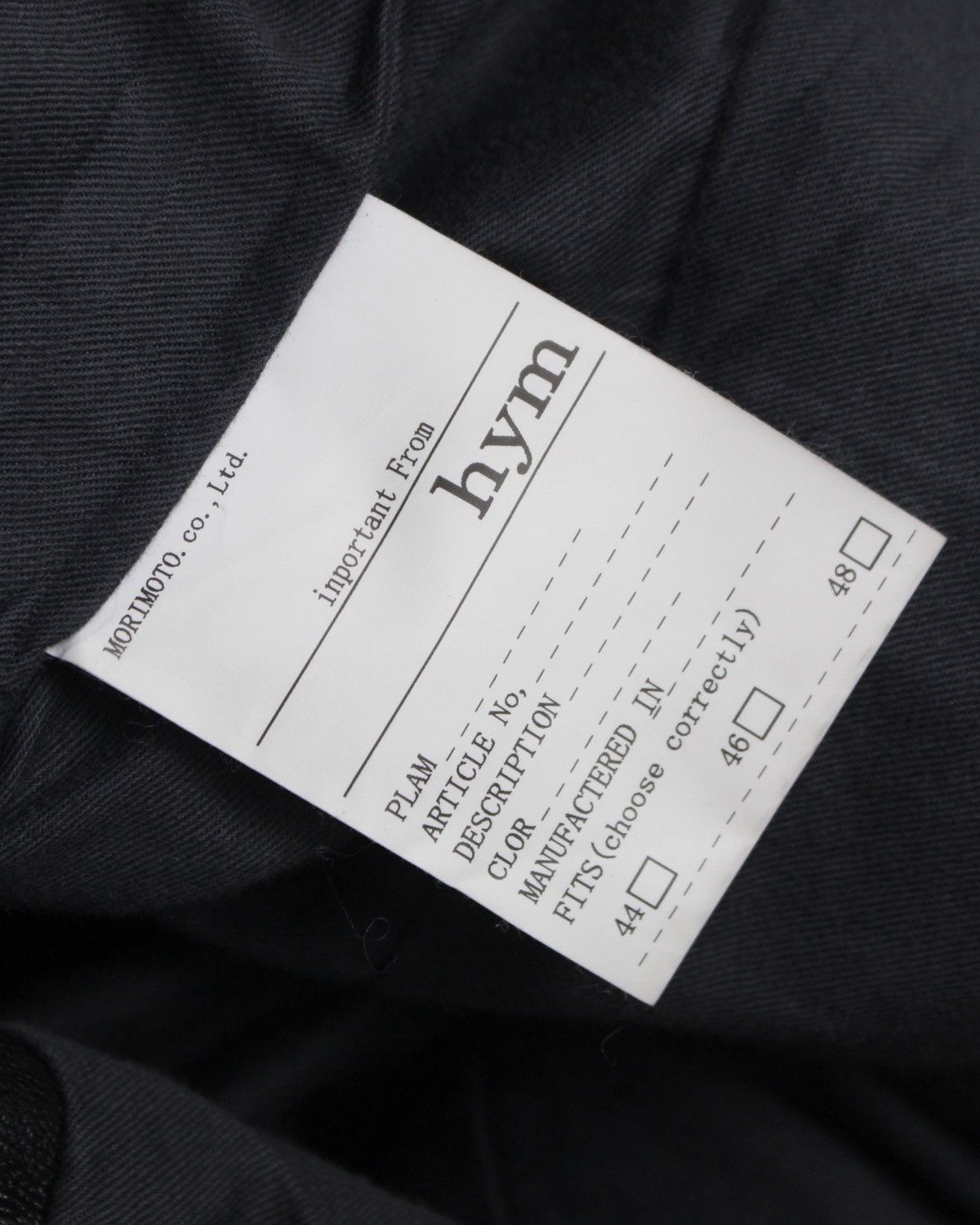 If Six Was Nine HYM JAPAN BY MORIMOTO BLACK GOAT LEATHER SHIRT JACKET Size US M / EU 48-50 / 2 - 7 Thumbnail