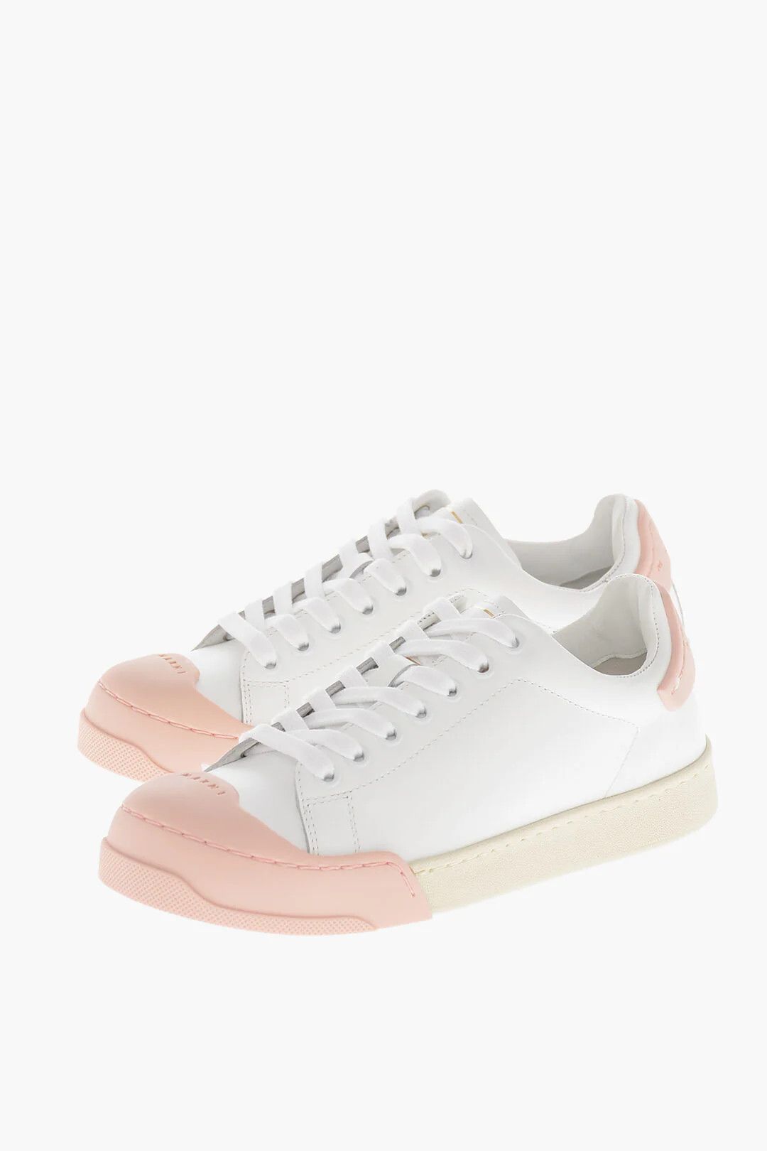 Marni og1mm0326 Leather Low-Top Sneakers in White Size US 6 / IT 36 - 4 Thumbnail