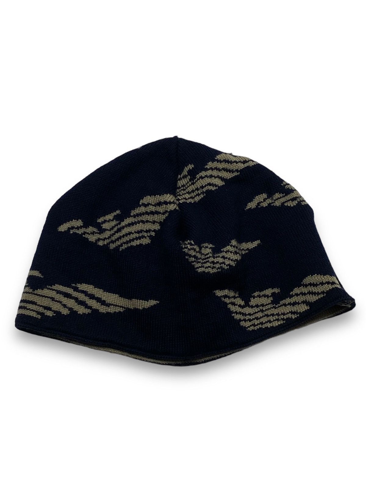 Armani Vintage ARMANI Reversible Hat Monogram Overprint Pattern Size ONE SIZE - 2 Thumbnail