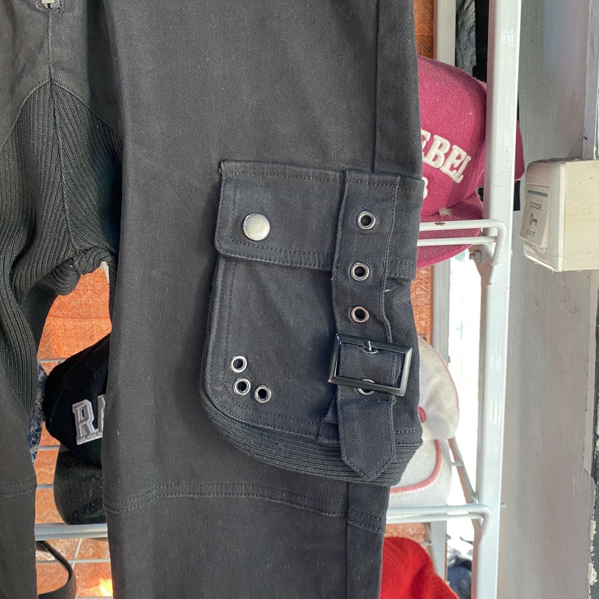 Japanese Brand 💥BONDAGE💥Archival Xfrm Japan Sick Punk Style Cargo Denim Size US 32 / EU 48 - 7 Thumbnail