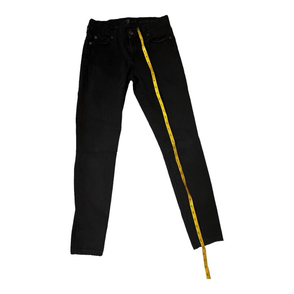 7 For All Mankind 7 For All Mankind l The Skinny Black Jeans Size 26 Size 26" / US 2 / IT 38 - 4 Thumbnail