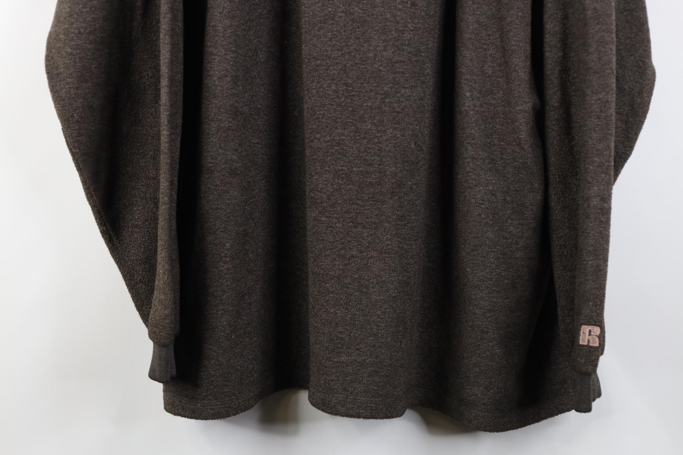 Russell Athletic Vintage 90s Russell Athletic Blank Fleece V-Neck Sweatshirt Size US L / EU 52-54 / 3 - 3 Thumbnail