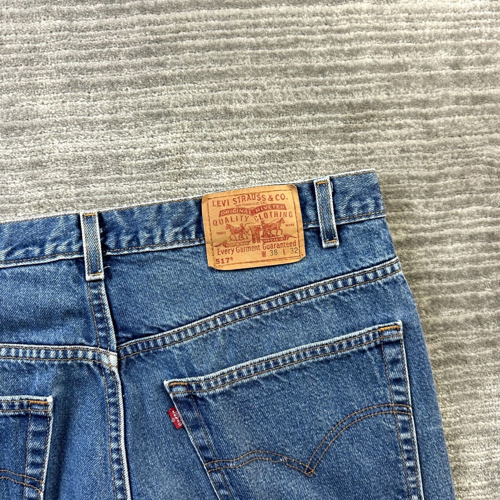 Levi's VINTAGE Levi's Jeans Mens 517 Bootcut 36x32 Denim 1999 USA Made Size US 38 / EU 54 - 4 Thumbnail