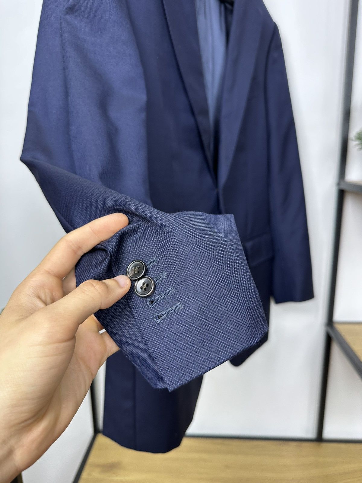 Suitsupply Suitsupply Napoli Navy Blue Blazer 48 size Jacket Men’s Size 48R - 7 Thumbnail