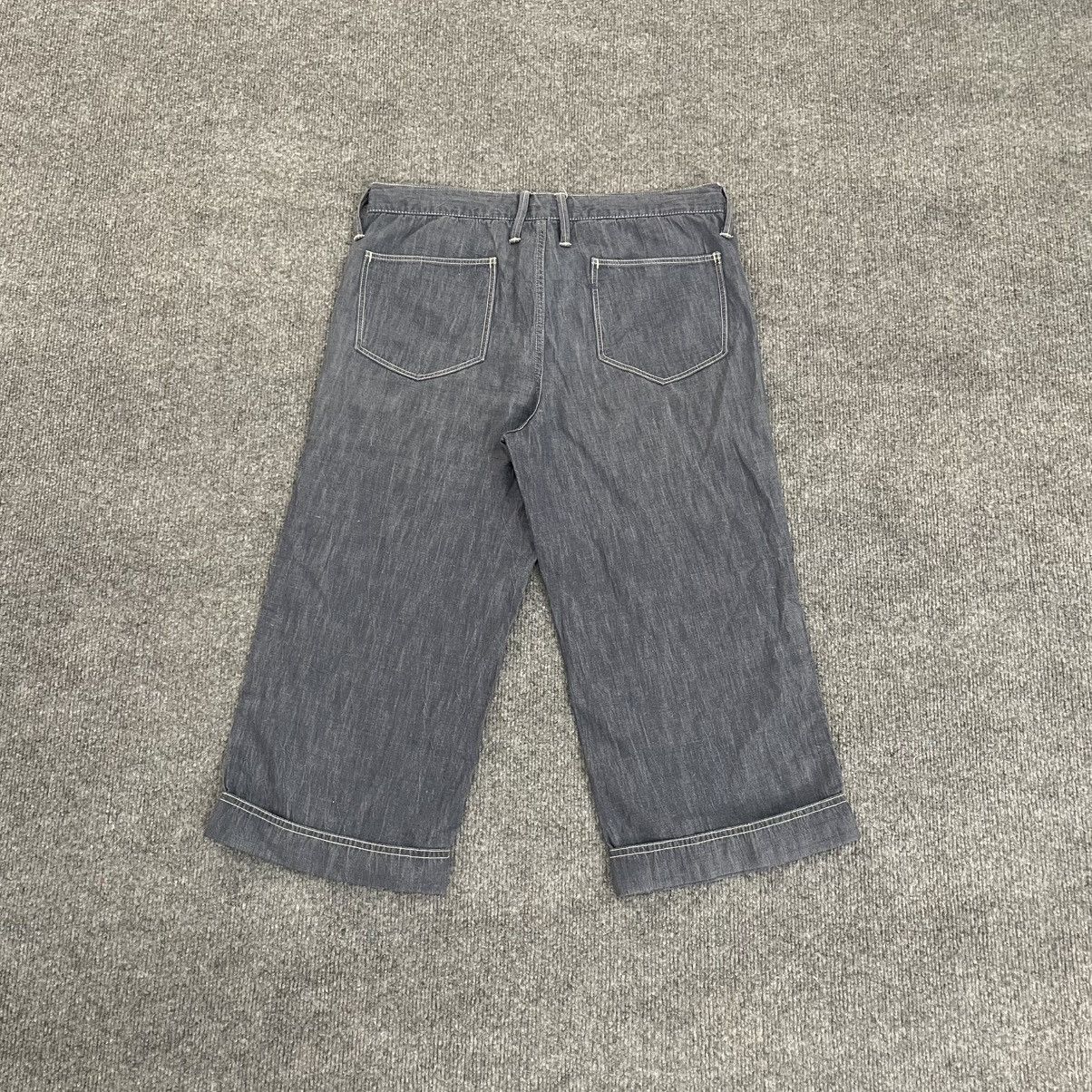 45rpm 45 Rpm Linen Culottes Indigo Blue Streetwear Pants Size 32" / US 10 / IT 46 - 6 Thumbnail