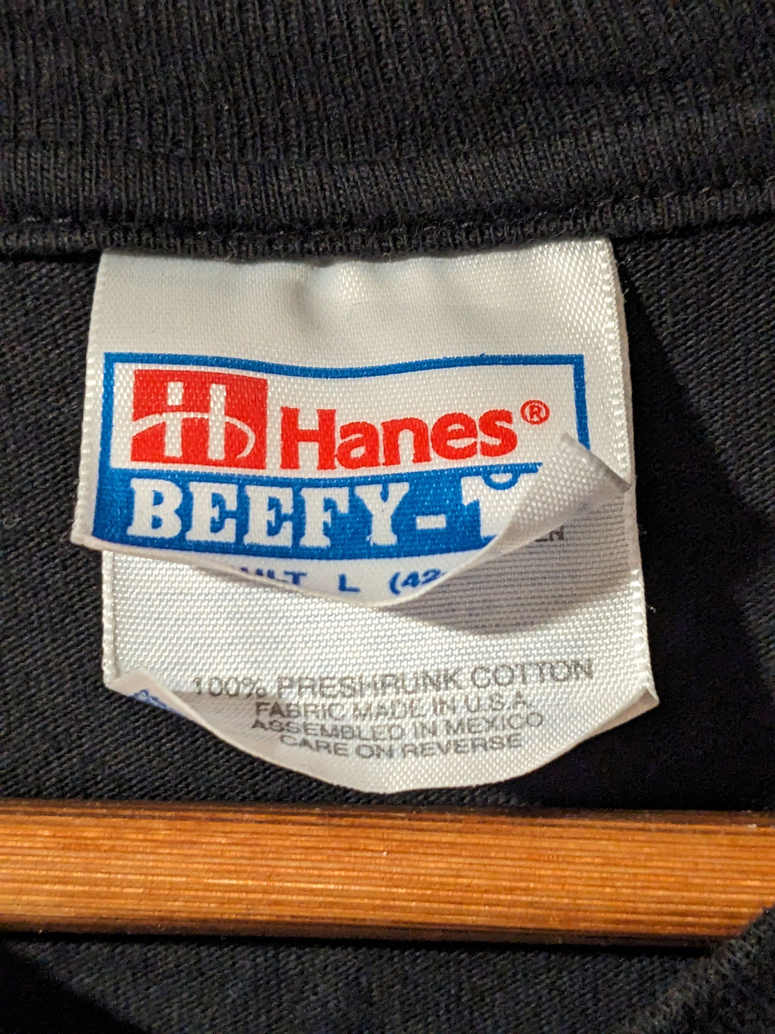 Hanes Vintage 90s Gallagher Sledge matic Front Watermelon T-Shirt Size US L / EU 52-54 / 3 - 3 Thumbnail