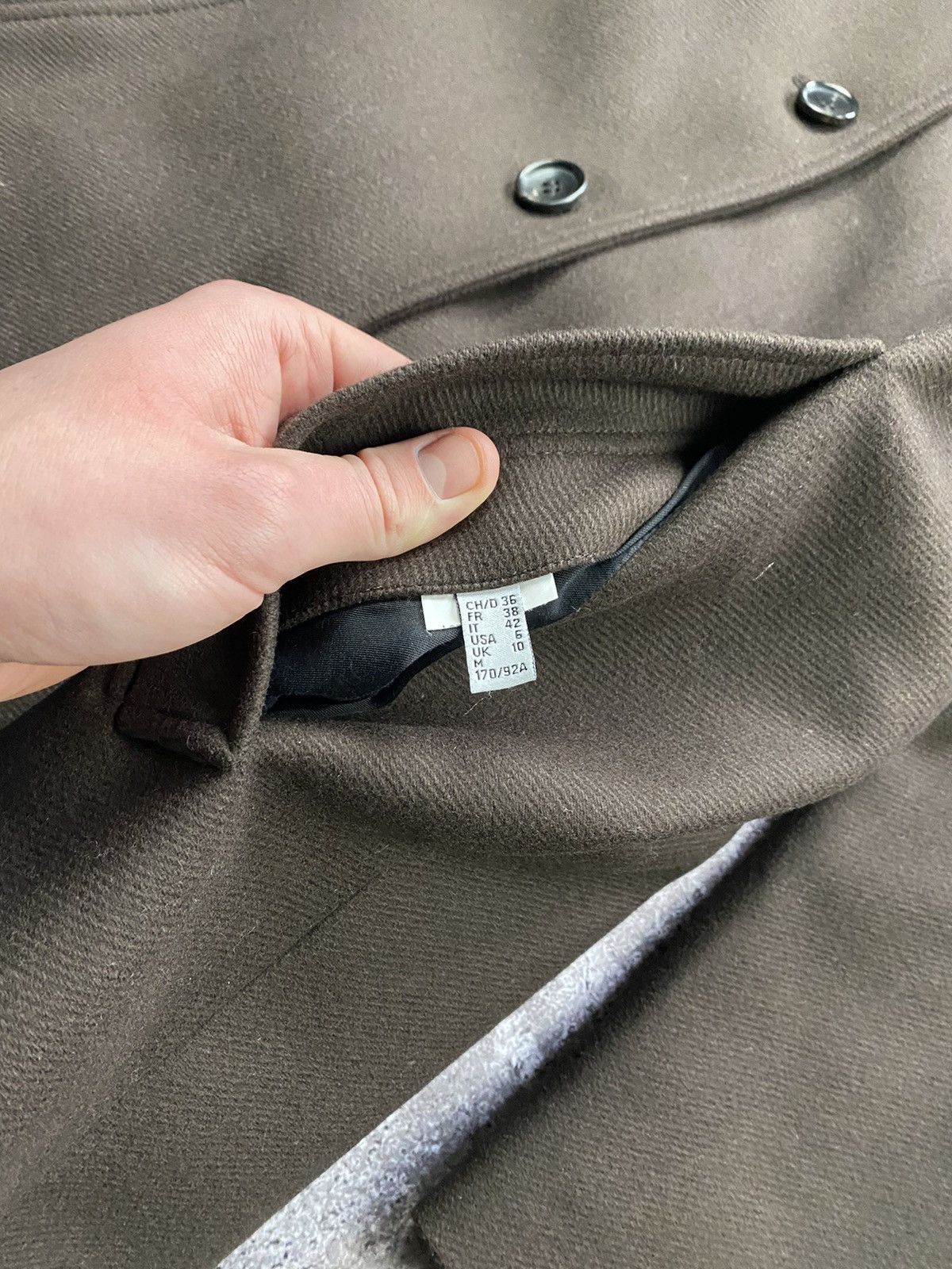 Autumn Cashmere × Bally BALLY WOOL LONG BROWN COAT LUXURY JACKET Size M / US 6-8 / IT 42-44 - 6 Thumbnail