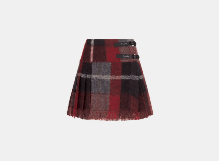 Dior o1w1db10326 514J24 Kilt Short in Multicolor Size 25" / US 0 / IT 36 - 1 Thumbnail