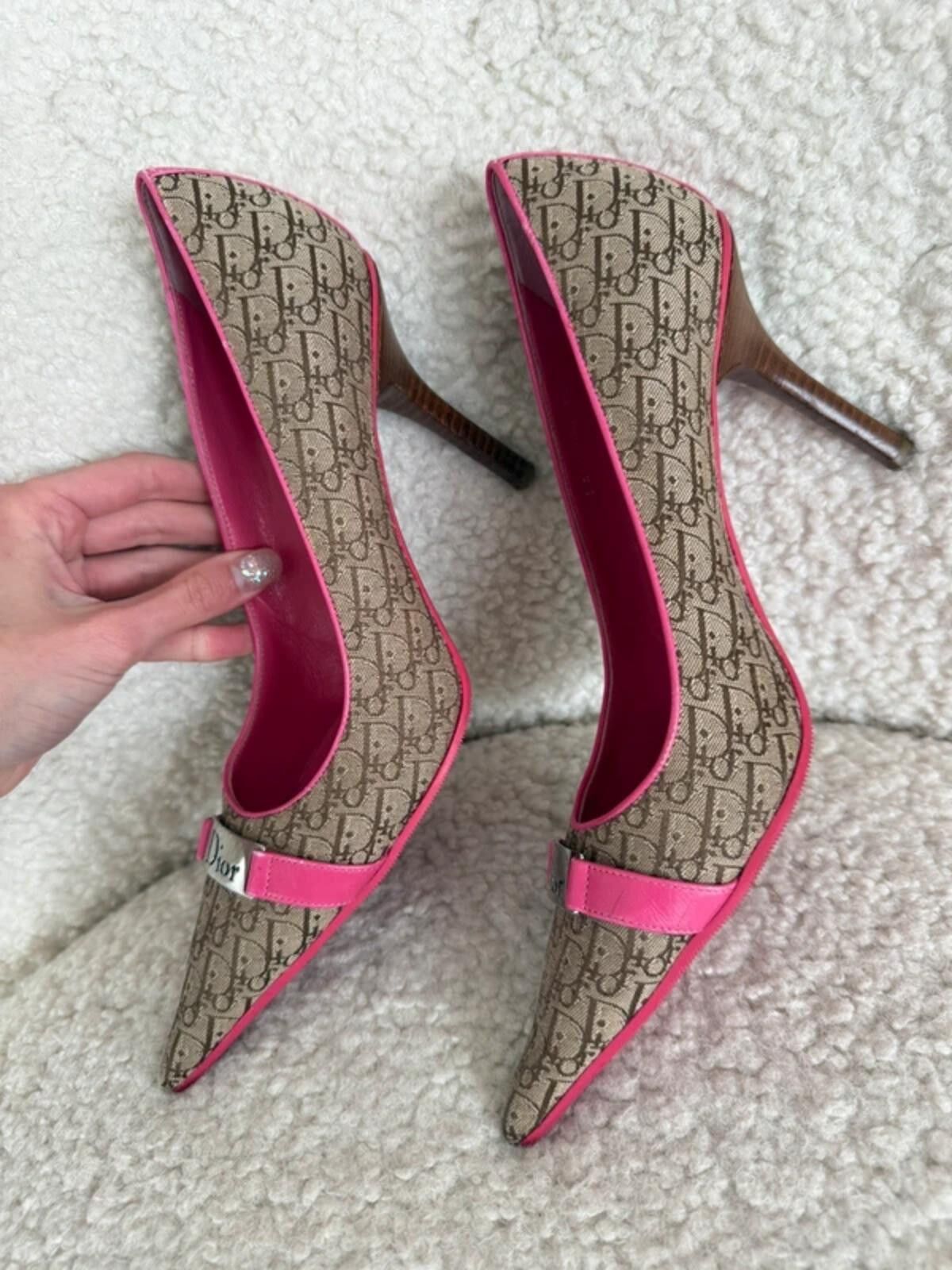 Dior Christian Dior Oblique Heels Size US 7.5 / IT 37.5 - 6 Thumbnail