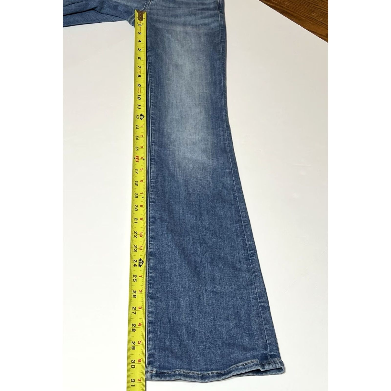 American Eagle Outfitters American Eagle Kick Boot Jeans Women's 00 Reg 25x31 Blue Size 24" / US 00 / IT 34 - 5 Thumbnail