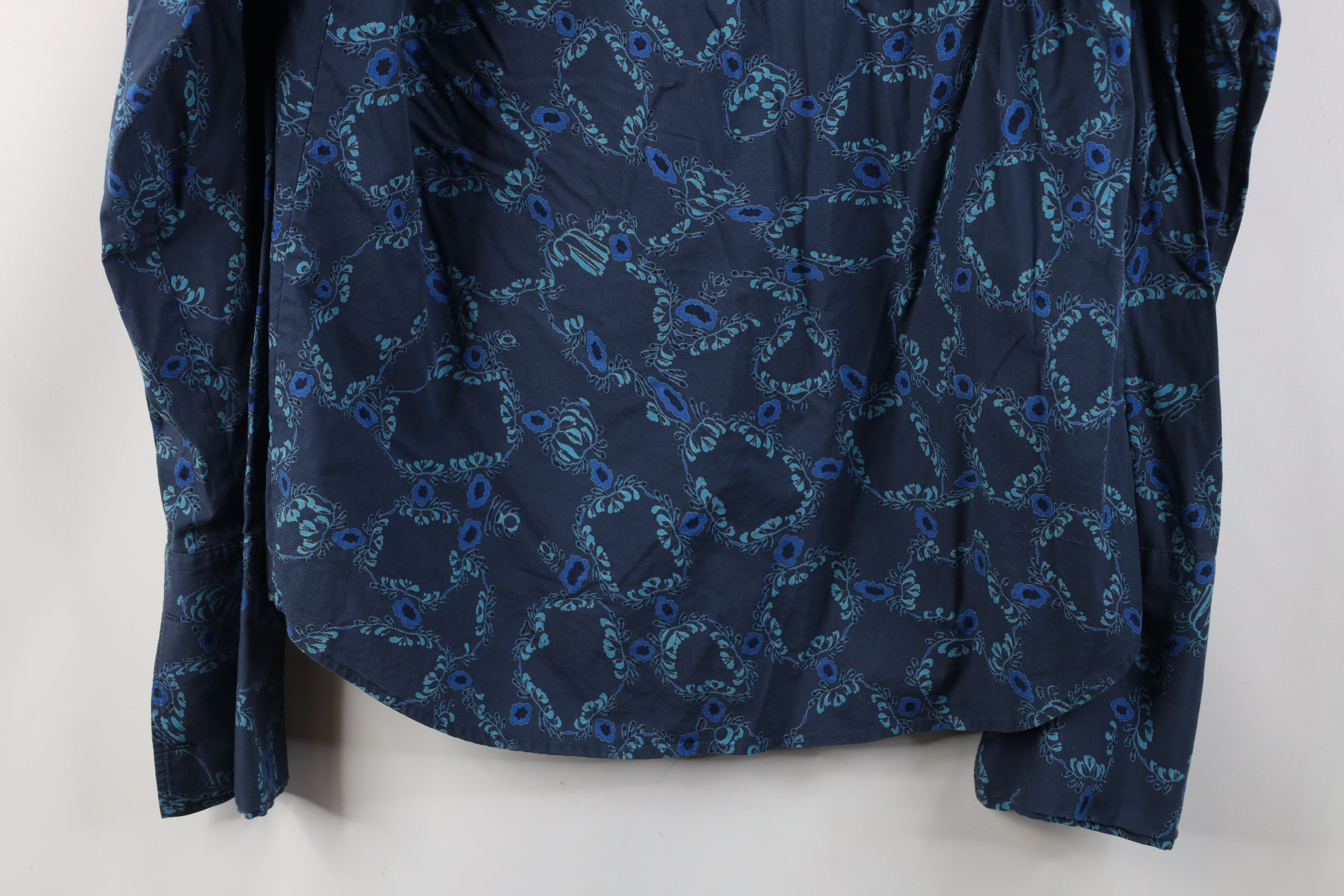 Theory Theory Andrew Flower All Over Print French Cuff Shirt Size US S / EU 44-46 / 1 - 12 Thumbnail