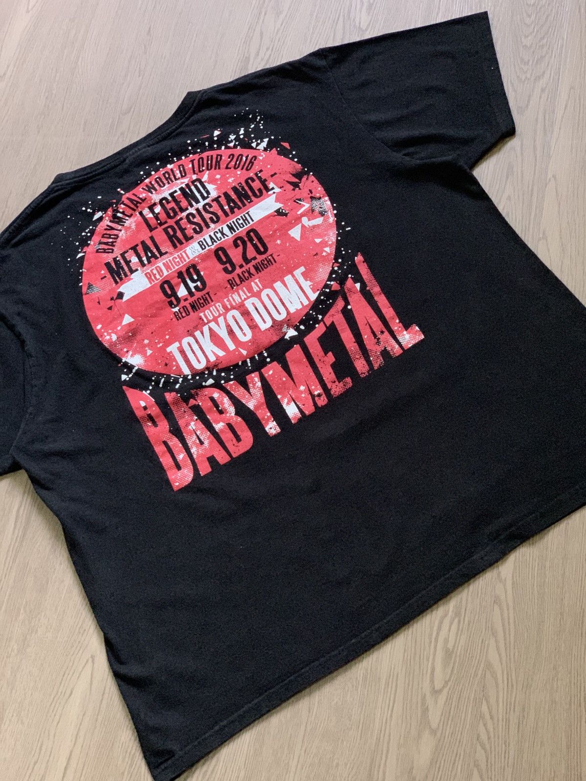 Japanese Brand Baby Metal 2016 Final Concert Tshirts Size US XL / EU 56 / 4 - 5 Thumbnail