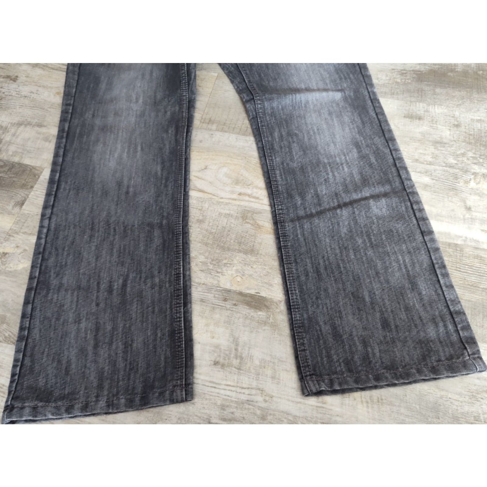 Vintage VINTAGE Helix Jeans Men Slim Skinny 38 x 32 Grey Faded Washed 5-Pocket Denim Grunge Hip Hop Size US 38 / EU 54 - 2 Thumbnail
