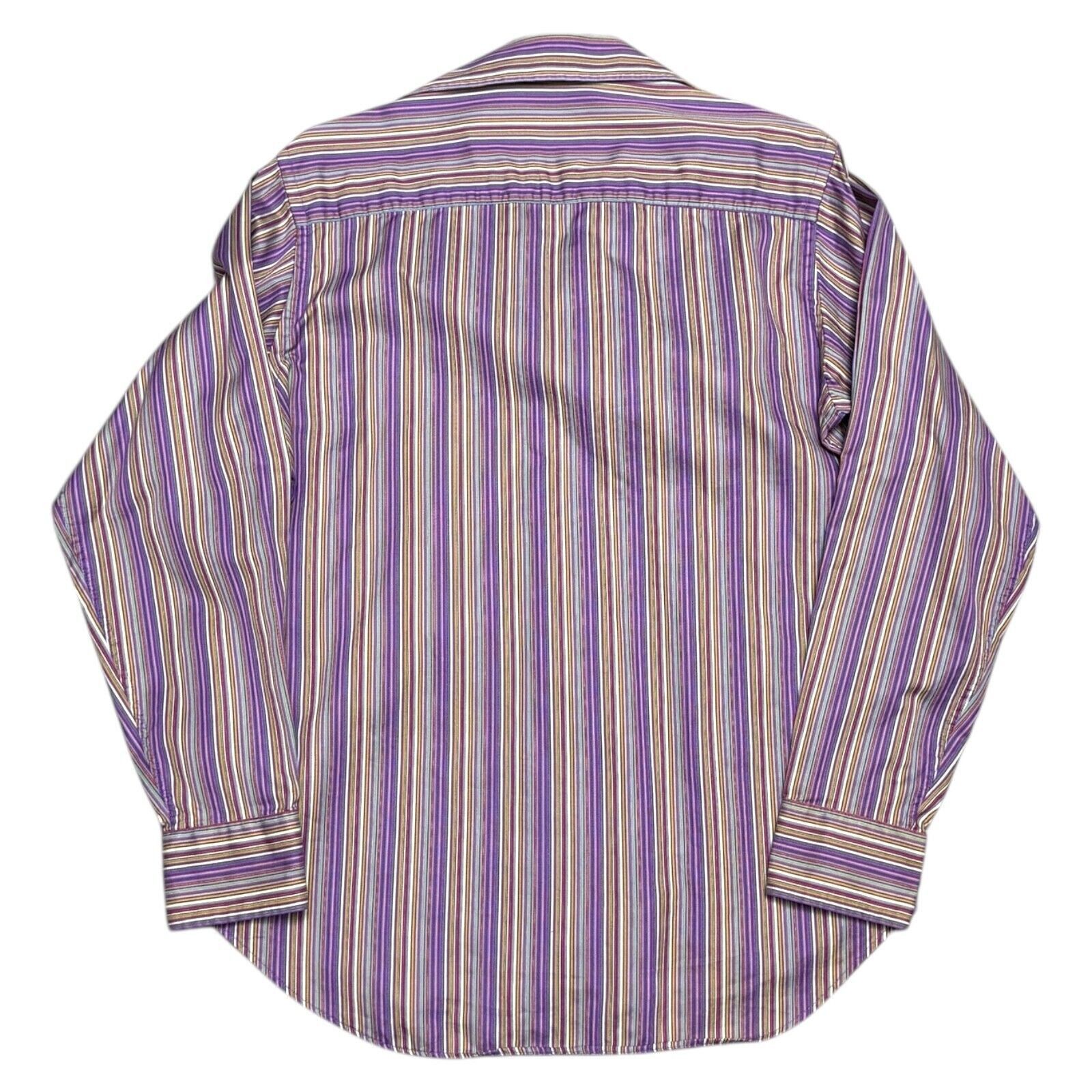 BUGATCHI BUGATCHI UOMO Luxury Italian Business Dress Shirt Small Size US S / EU 44-46 / 1 - 2 Thumbnail