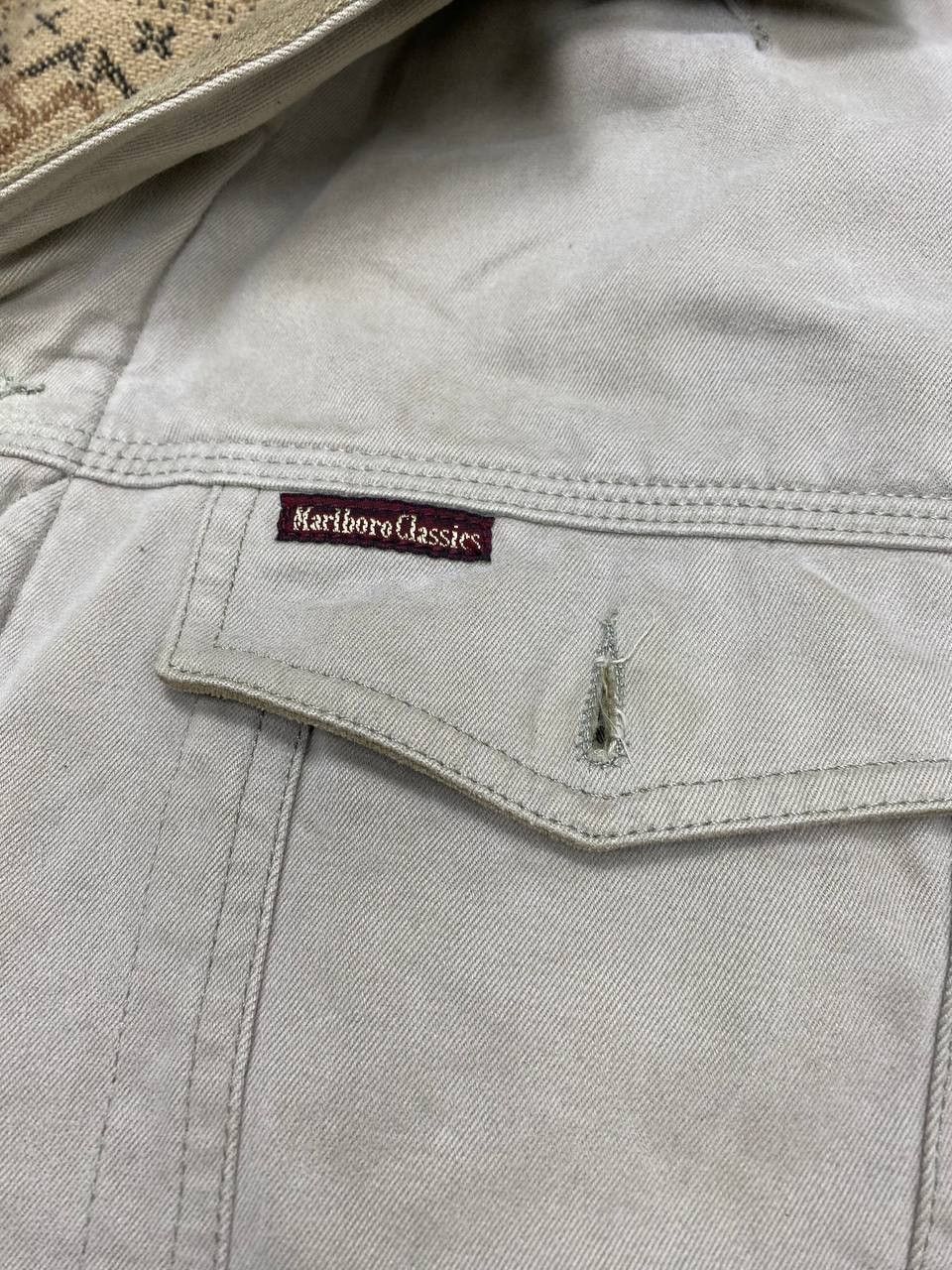 Marlboro Marlboro Classics Beige XXXL Vintage Canvas Jacket 90s Italy Size US XXL / EU 58 / 5 - 6 Thumbnail