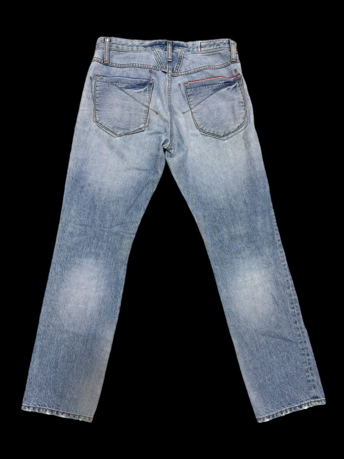 Marithe + Francois Girbaud MARITHE FRANCOIS GIRBAUD HALF SELVEDGE DISTRESSED JEANS Size US 30 / EU 46 - 1 Thumbnail