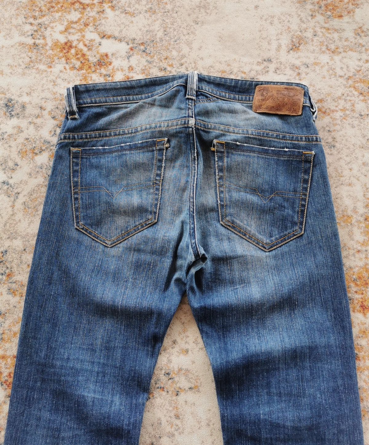 14th Addiction × Diesel × If Six Was Nine Diesel Thavar Slim Stretch Distressed Denim Jeans Size US 32 / EU 48 - 4 Thumbnail