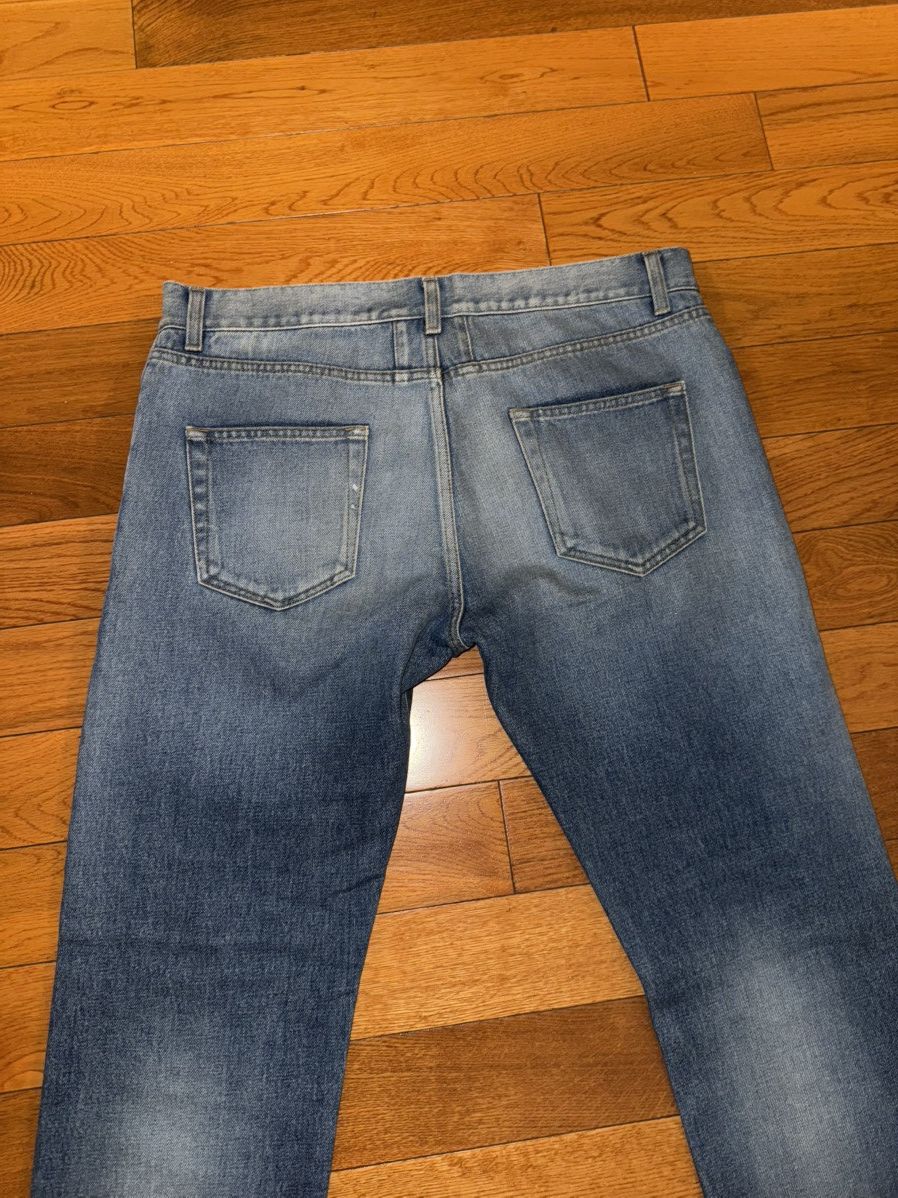Saint Laurent Paris Saint Laurent 2015 Blue Knee Slit Jeans Size 33 Surf D10 Size US 33 - 10 Thumbnail