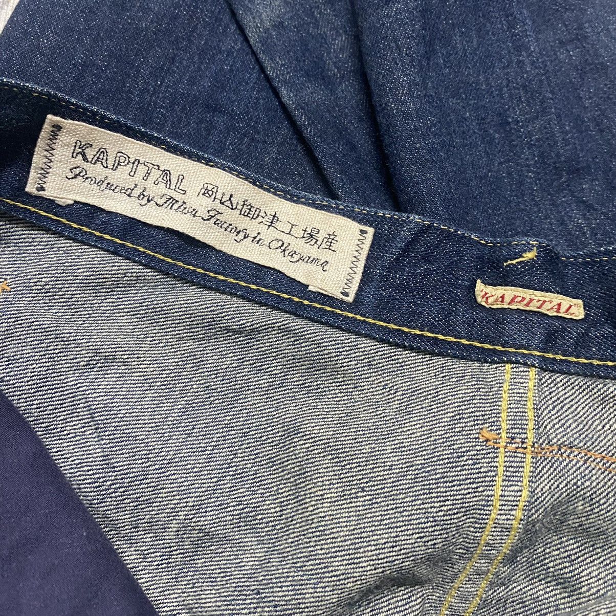 Kapital Kapital No.2 Denim Drop Crotch Jeans Buckle Back Size US 33 - 19 Thumbnail