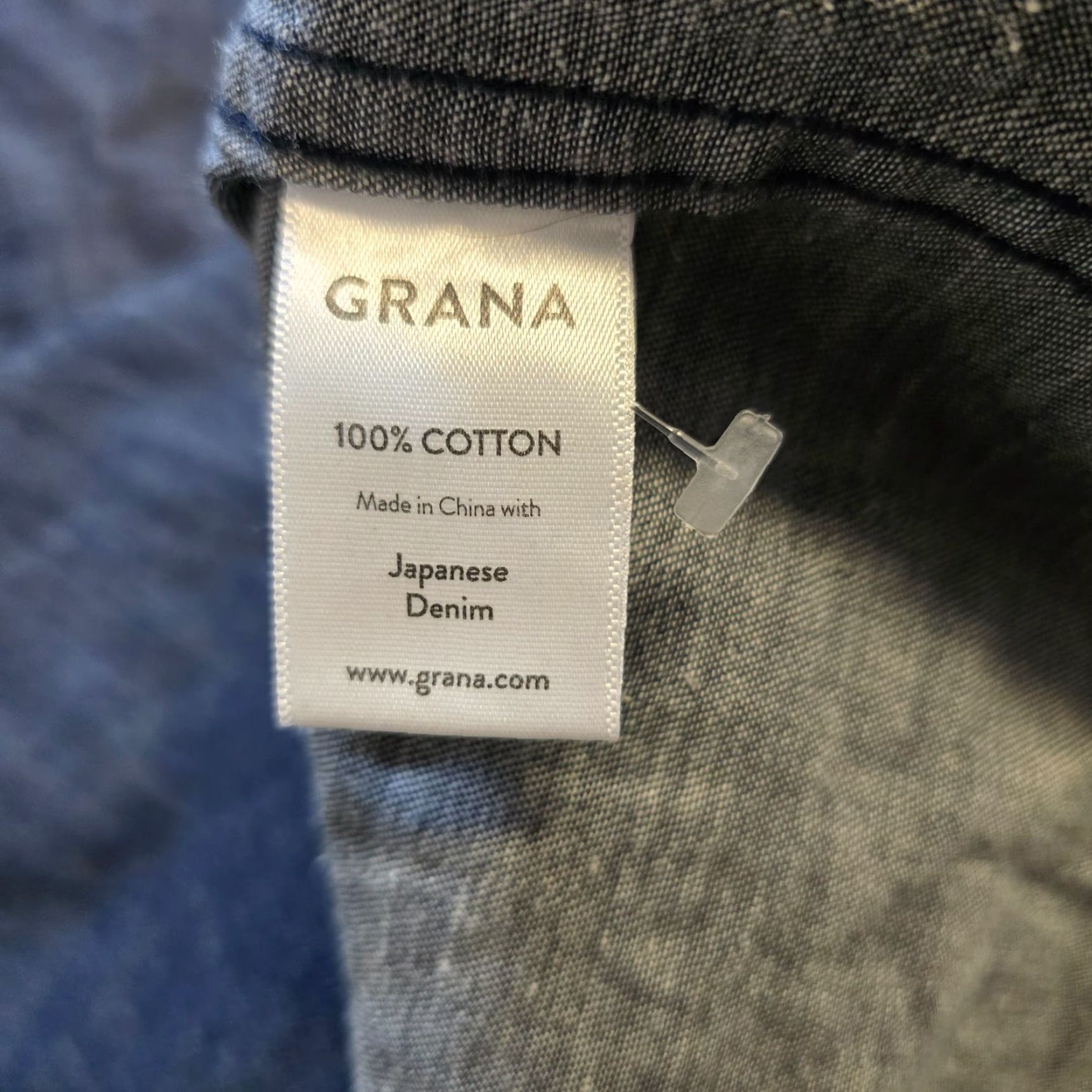 Vintage Grana Shirt Mens Size Small Blue Denim Button Long Sleeve Casual Shirt Size US S / EU 44-46 / 1 - 7 Thumbnail