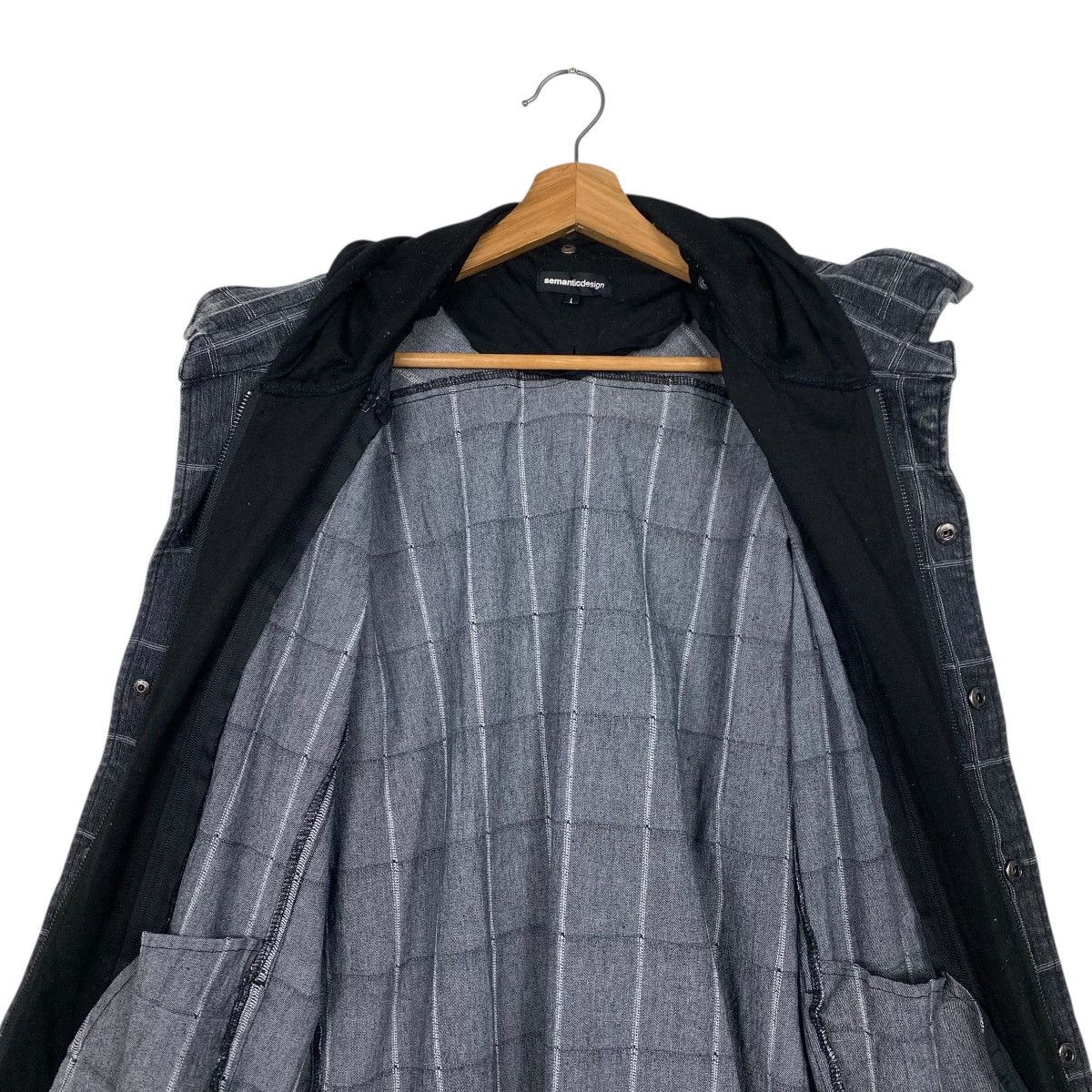 semanticdesign Semantic Design denim hoodie jacket Size US L / EU 52-54 / 3 - 13 Thumbnail