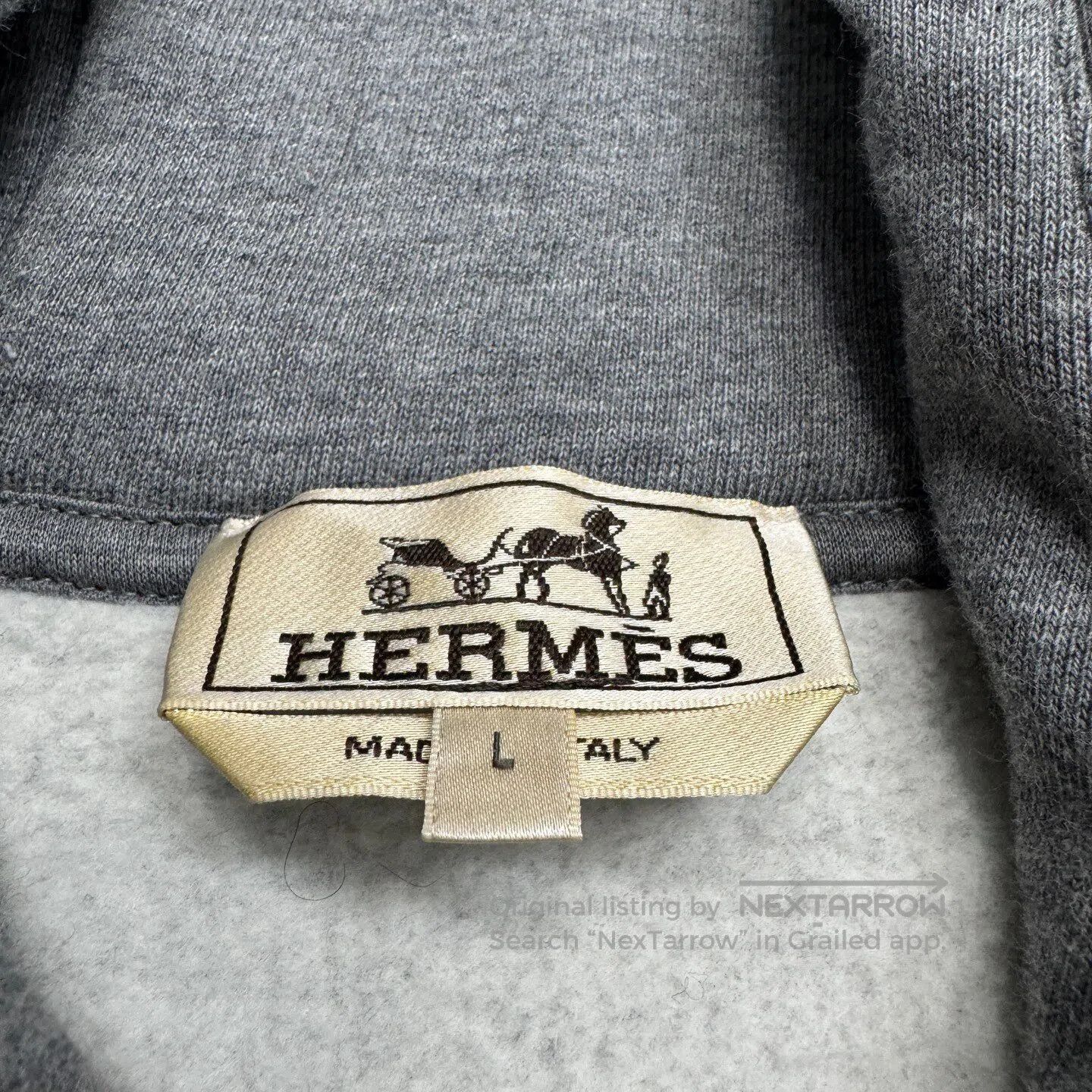 Hermes Hermes Leather-padded hooded hoodie| Size US L / EU 52-54 / 3 - 4 Thumbnail