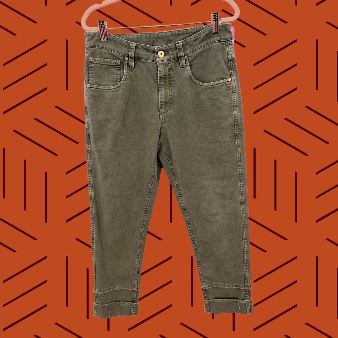 Brunello Cucinelli Brunello Cucinelli Jeans Green Size 4 Pre-Owned Size 27" / US 4 / IT 40 - 1 Thumbnail
