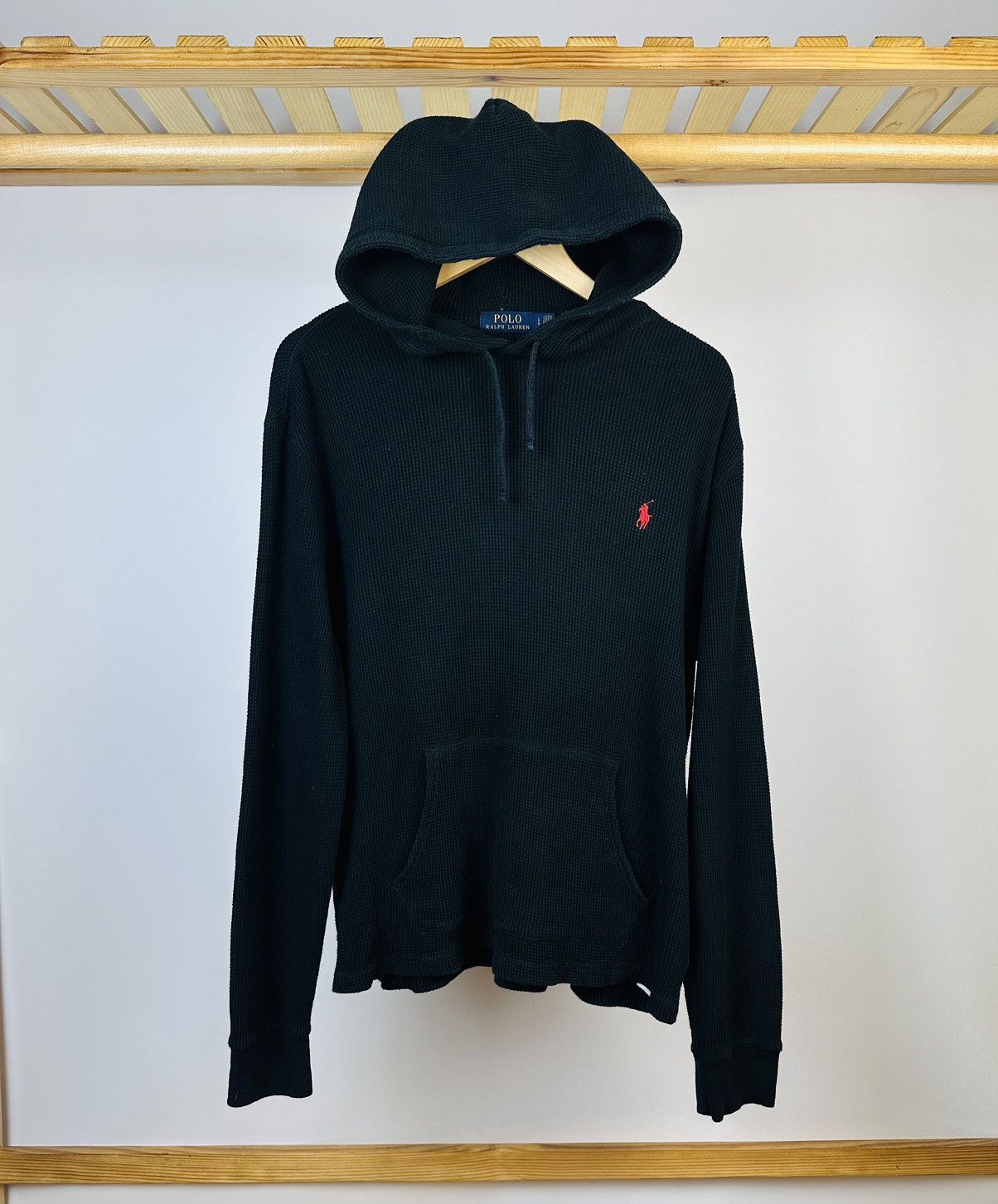 Polo Ralph Lauren Polo Ralph Lauren Hoodie Vintage Small Logo Black Size L Size US L / EU 52-54 / 3 - 1 Thumbnail