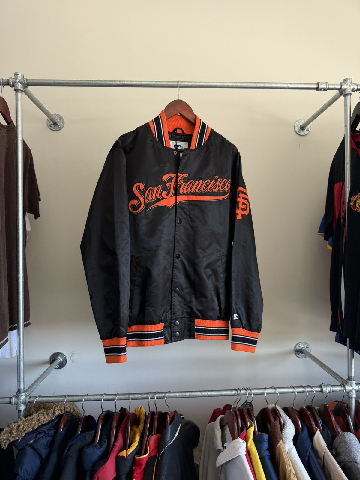 Starter Vintage 90s San Francisco Satin Jacket Size US M / EU 48-50 / 2 - 1 Thumbnail