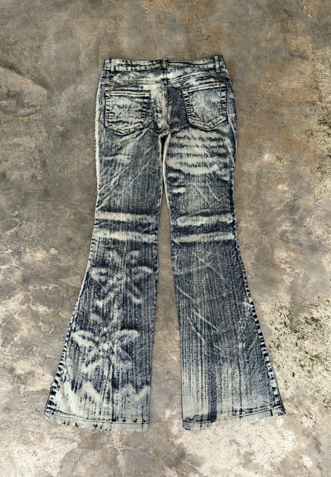 If Six Was Nine Flare Jeans Floral Ifsixwasnine Lgb Style Bootcut Size US 29 - 3 Thumbnail