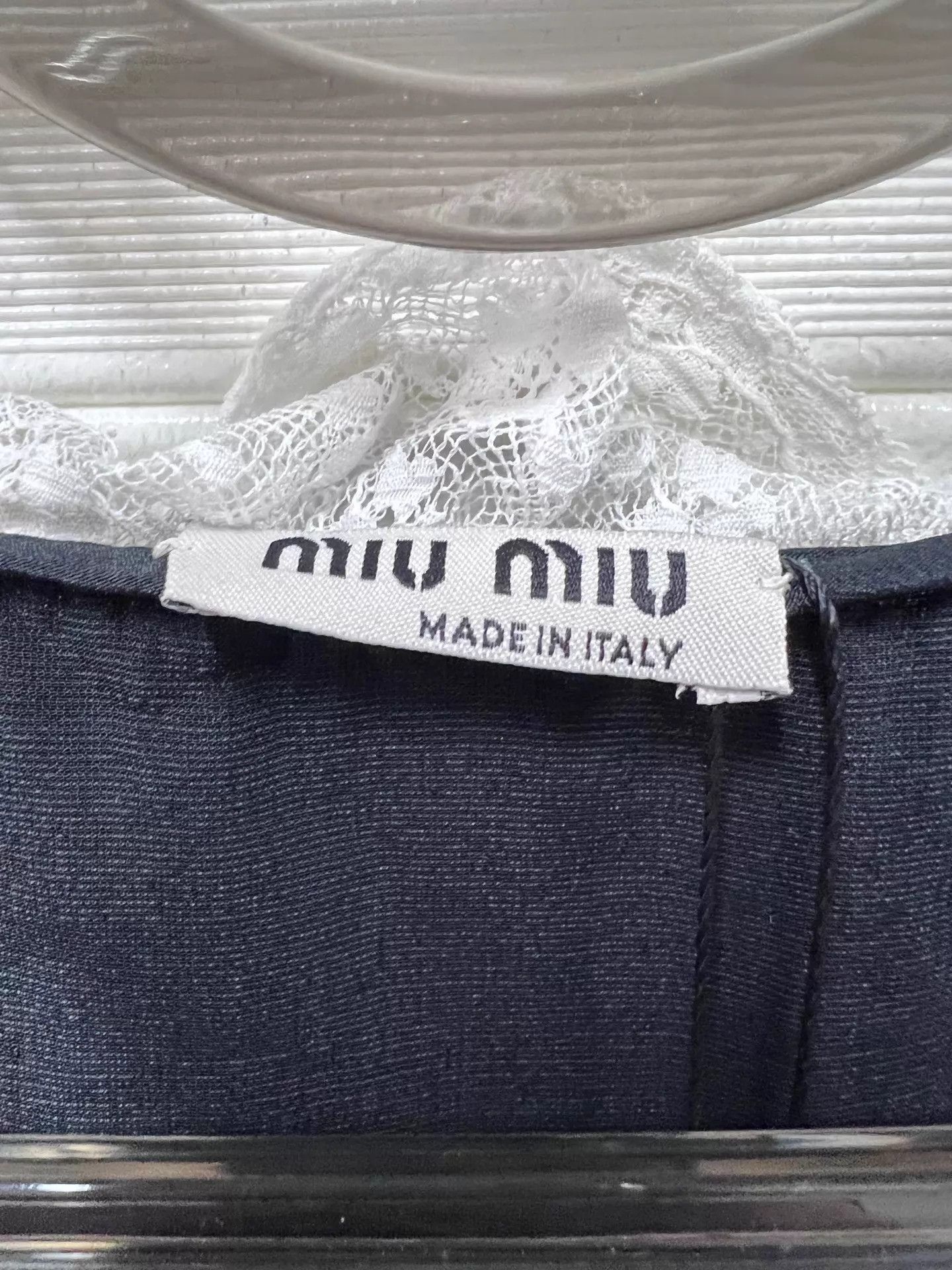 Miu Miu MIU MIU Black Velvet Lace Collar Top 36 99 New Size XS / US 0-2 / IT 36-38 - 3 Thumbnail